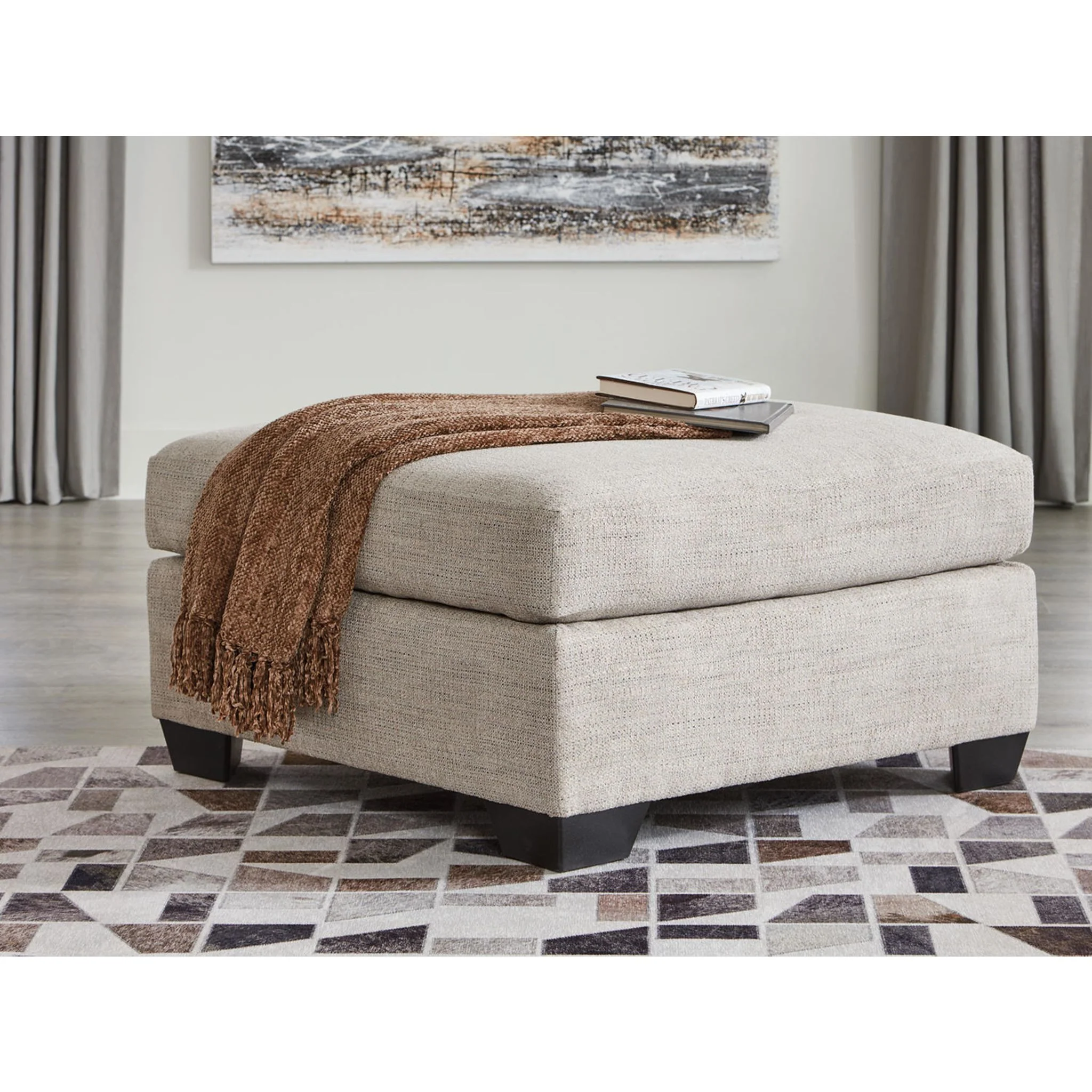 Mahoney Oversized Accent Ottoman - Image 9