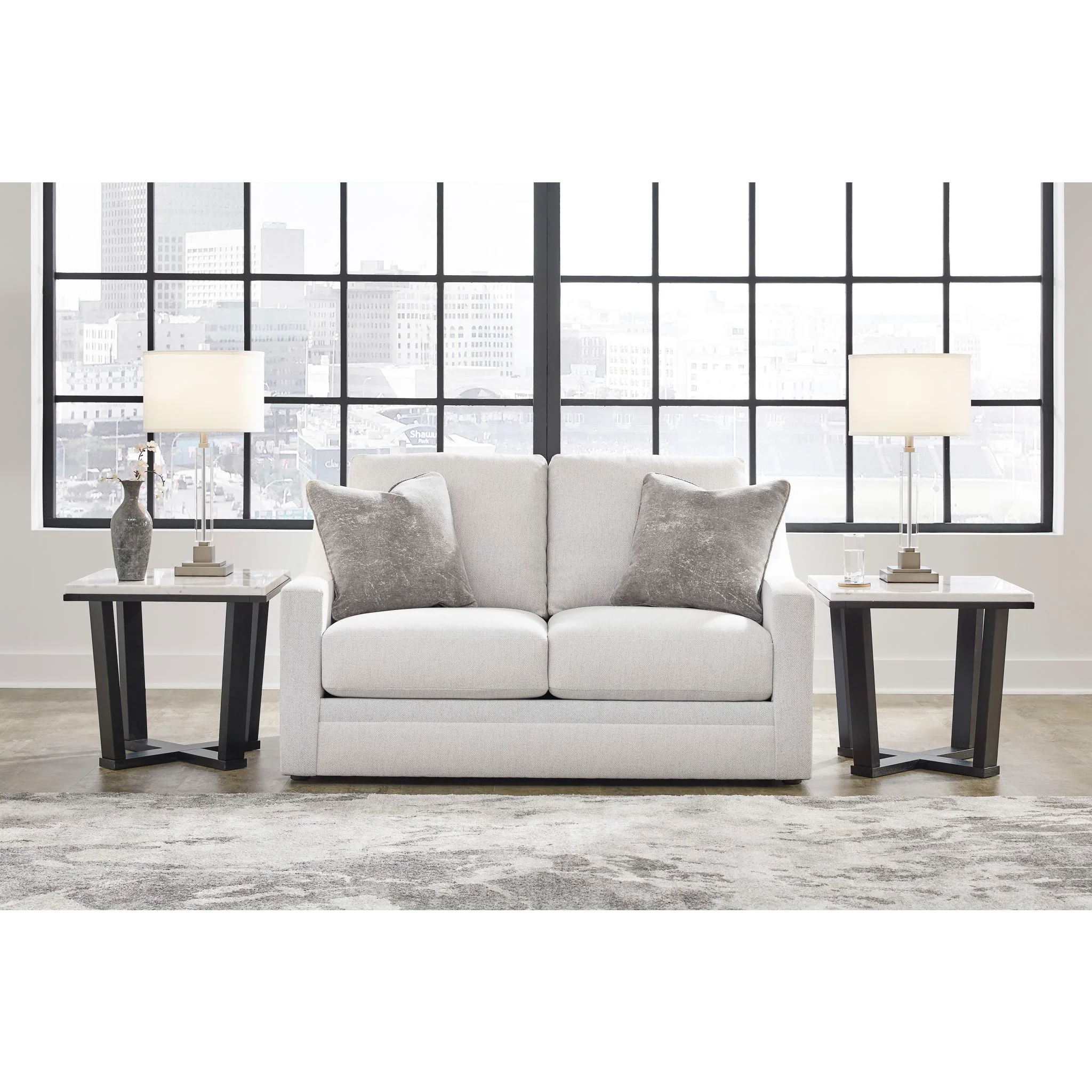 Maitelynn Loveseat - Chalk - Image 2