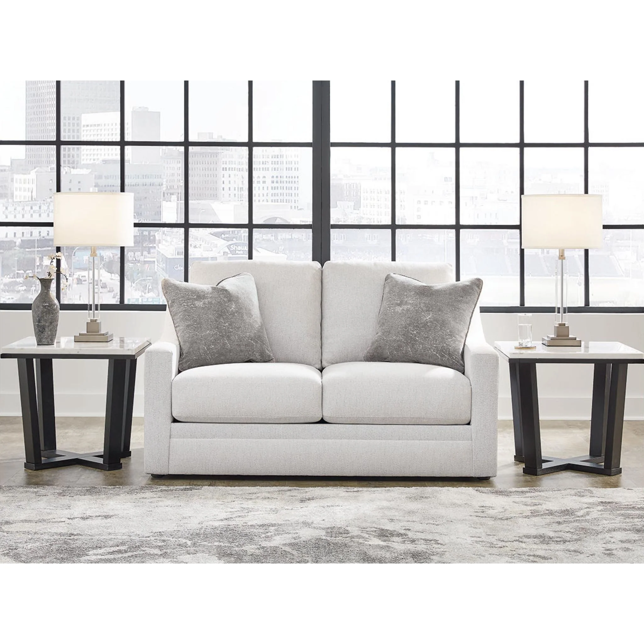 Maitelynn Loveseat - Chalk - Image 9