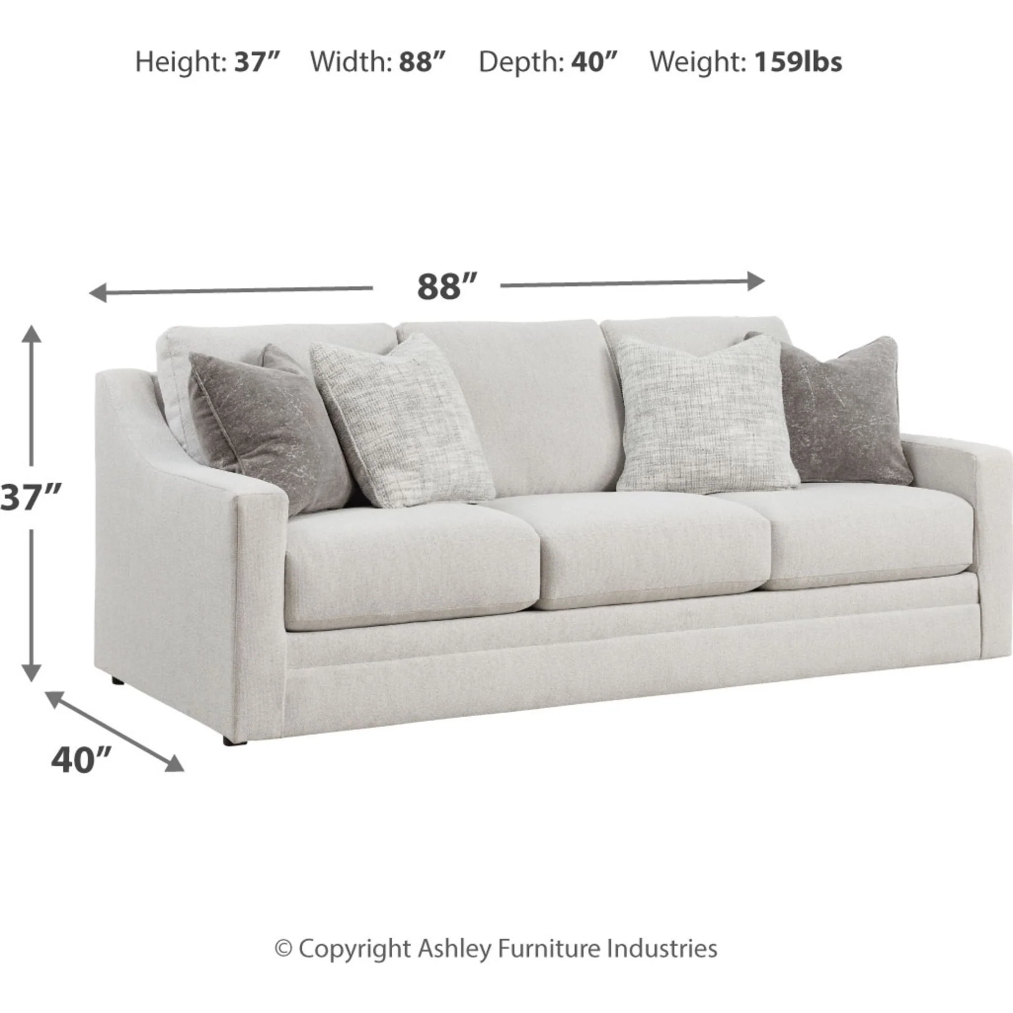 Maitelynn Sofa - Chalk - Image 7