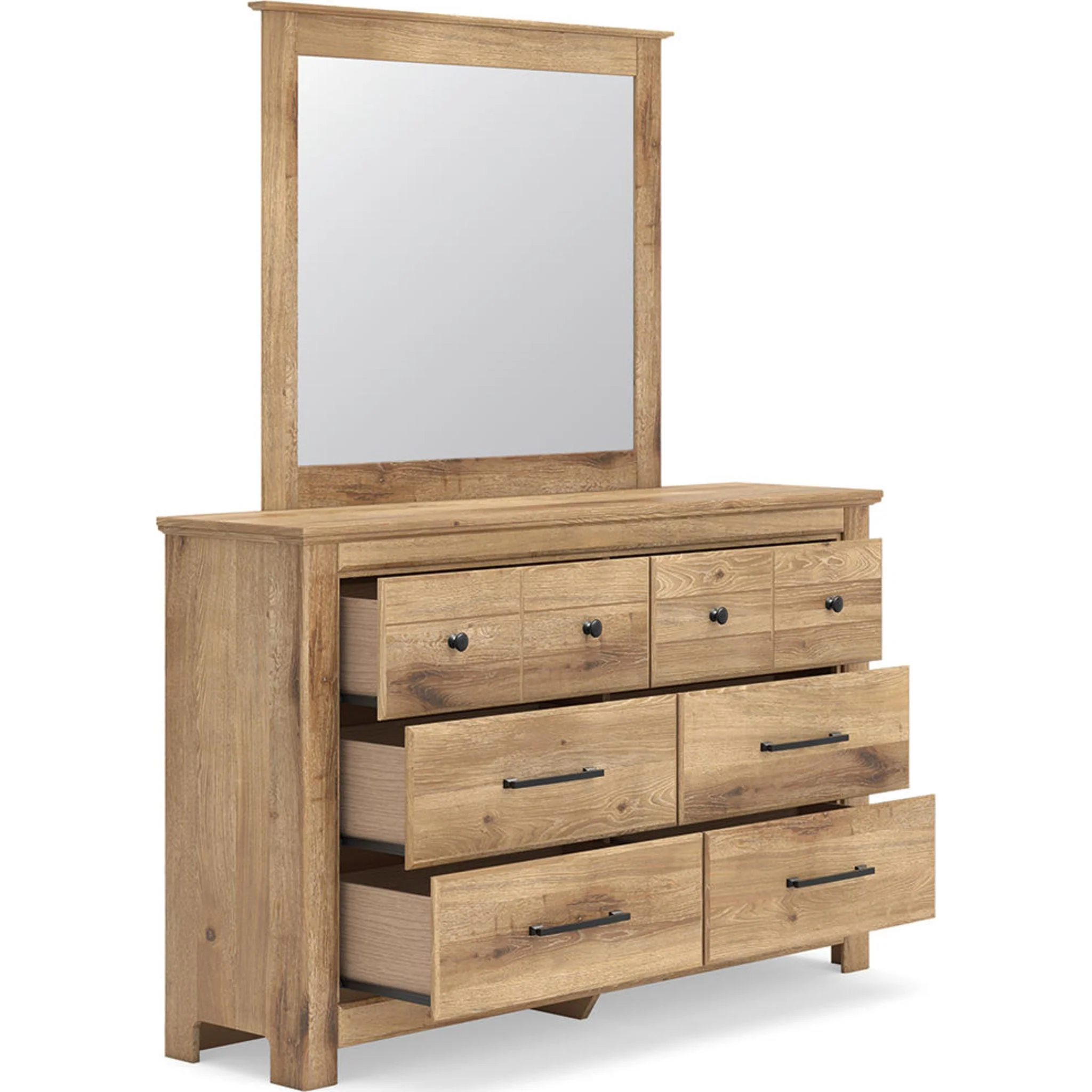 Makidern Dresser and Mirror - Tan - Image 4