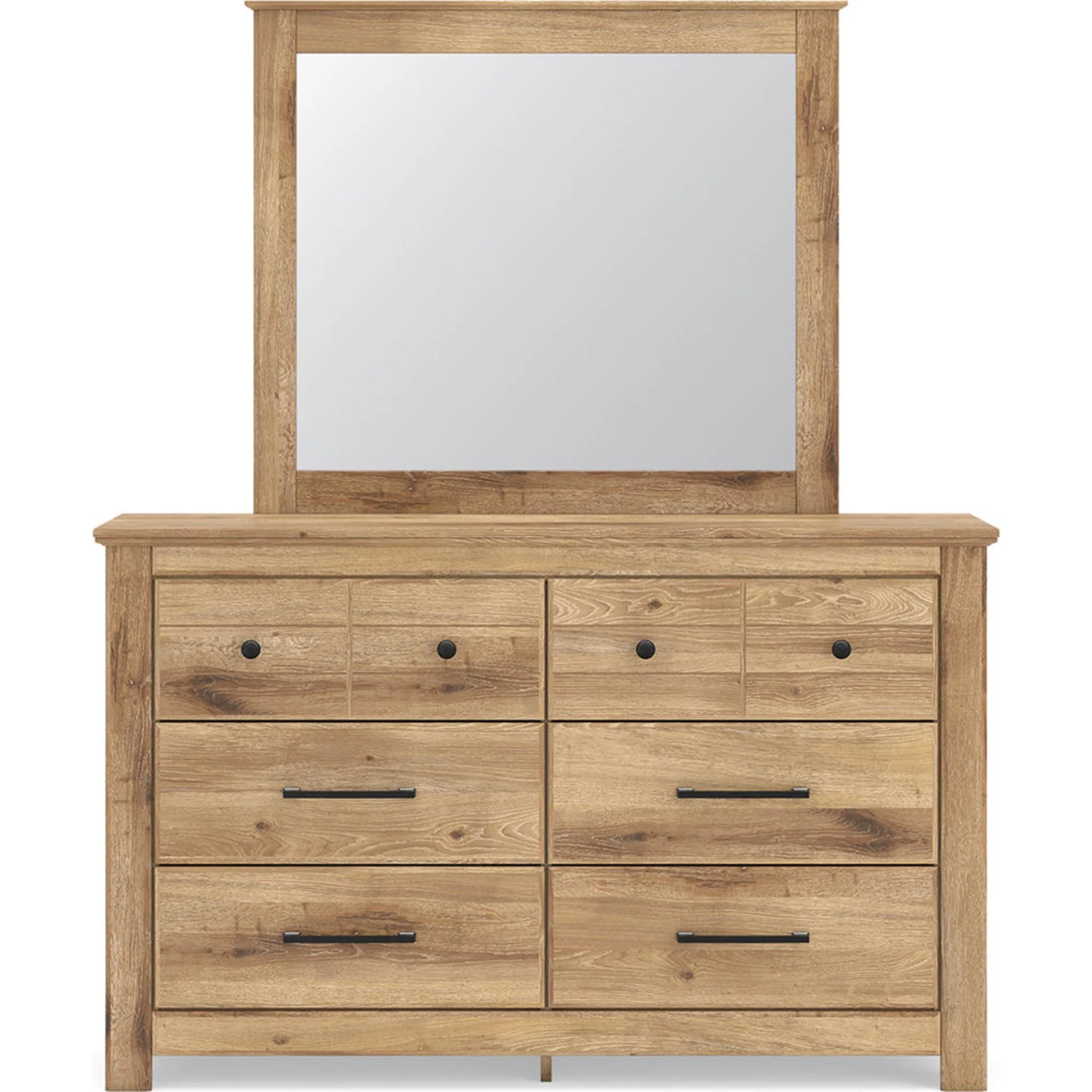 Makidern Dresser and Mirror - Tan - Image 7