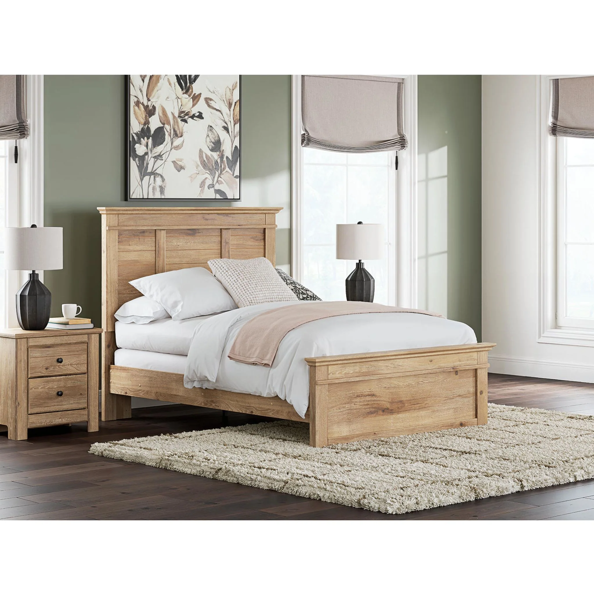 Makidern Full Panel Bed - Tan - Image 2