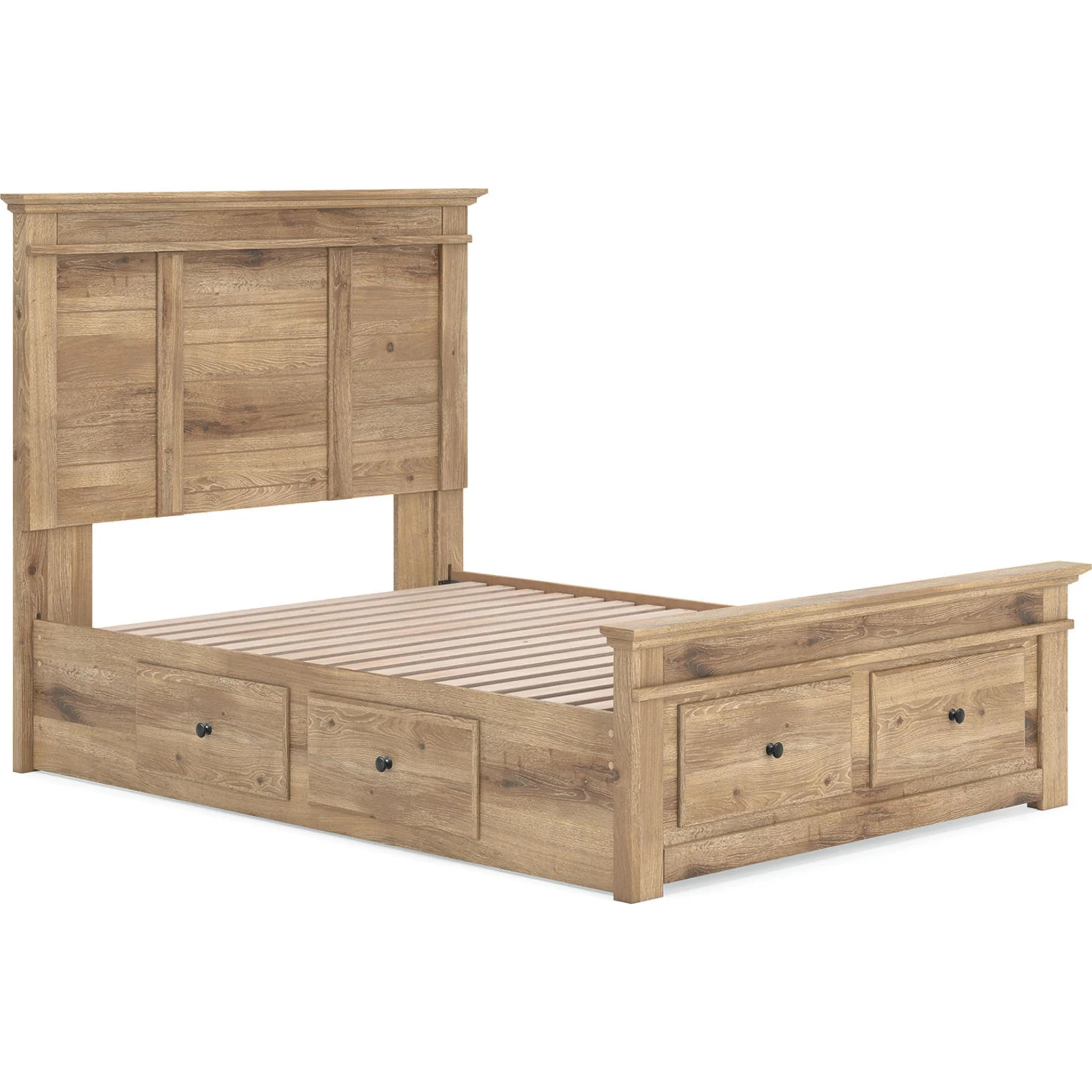 Makidern Full Storage Bed - Tan - Image 4