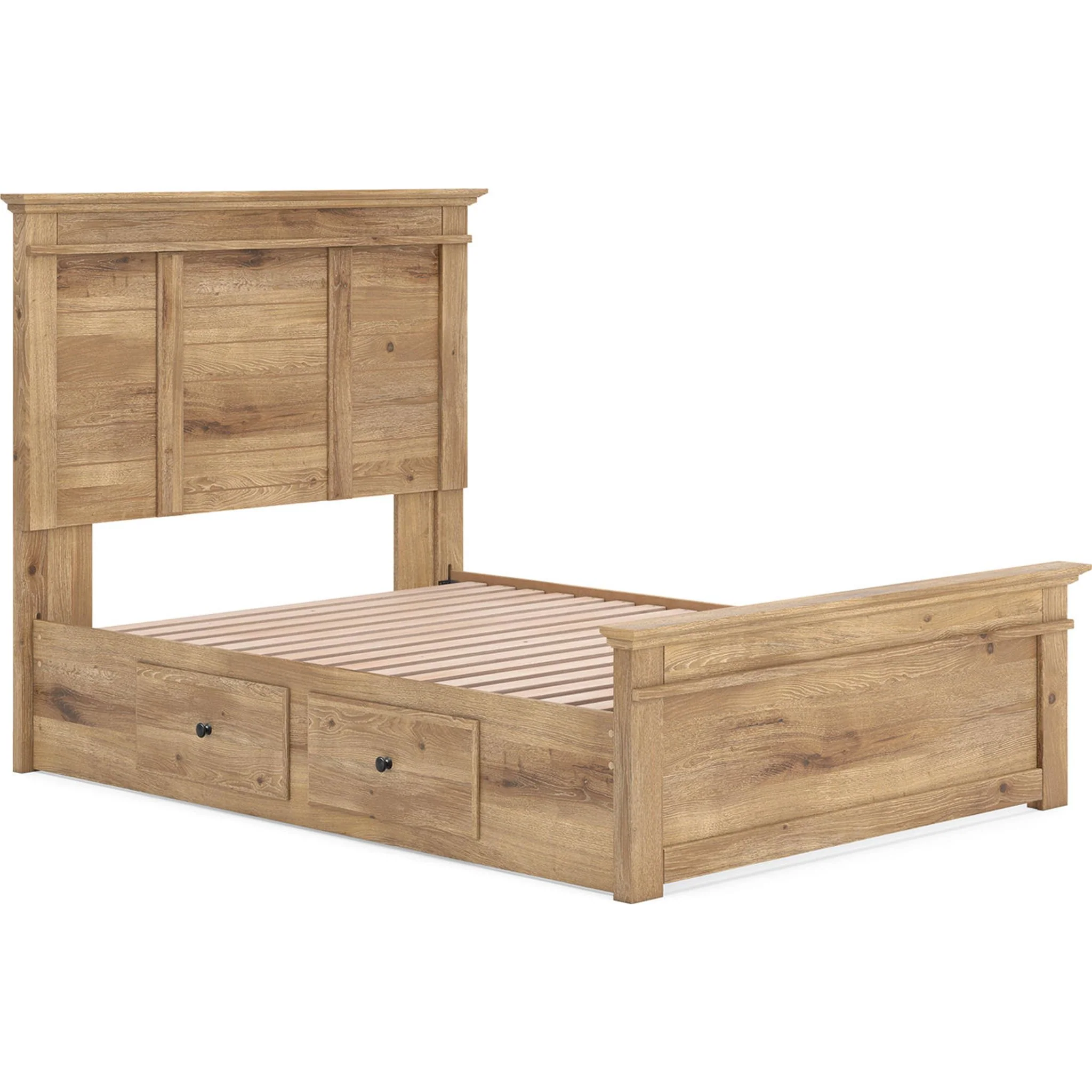 Makidern Full Storage Bed - Tan - Image 4