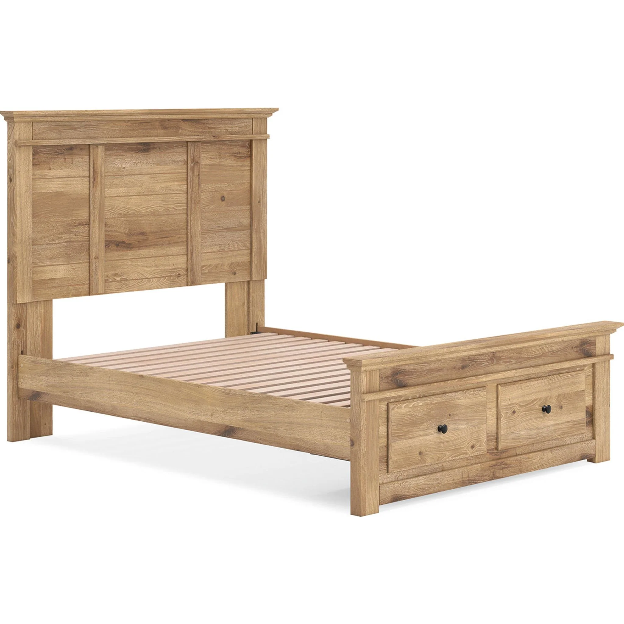 Makidern Full Storage Bed - Tan - Image 4