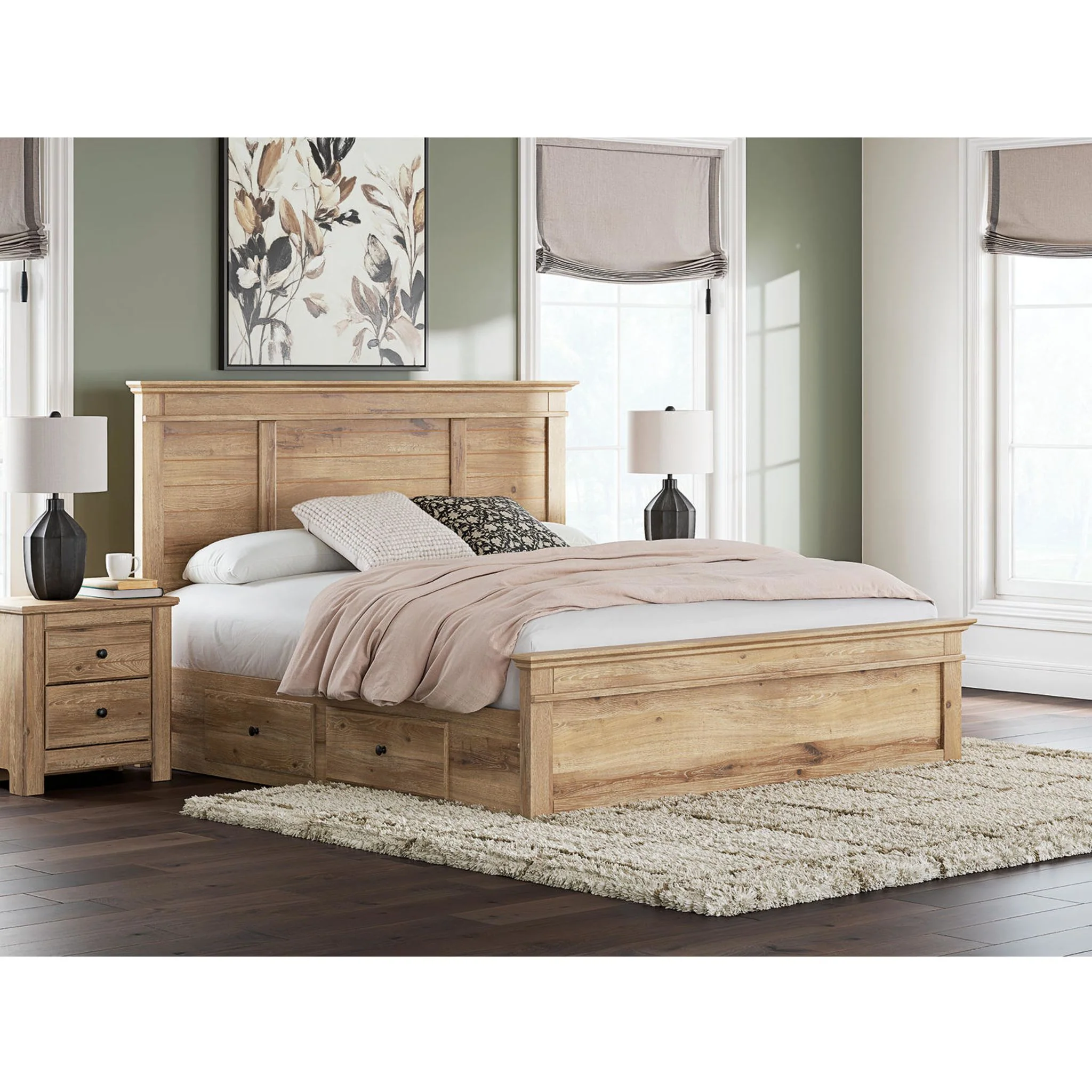 Makidern King Storage Bed - Tan