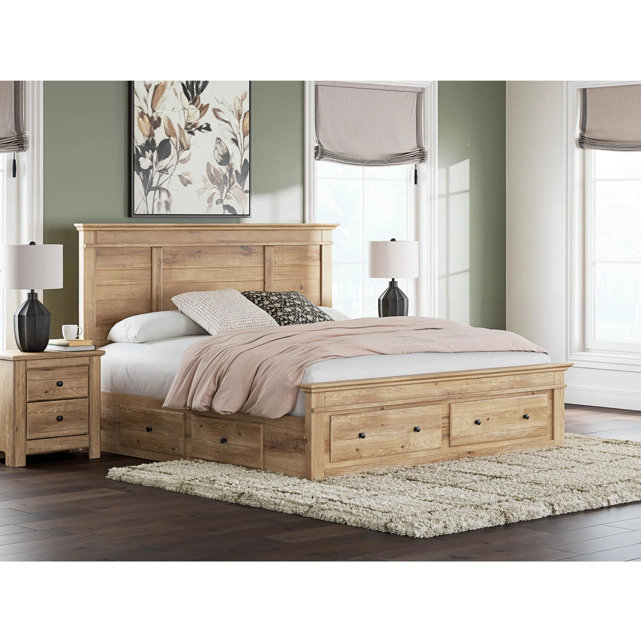Makidern King Storage Bed - Tan