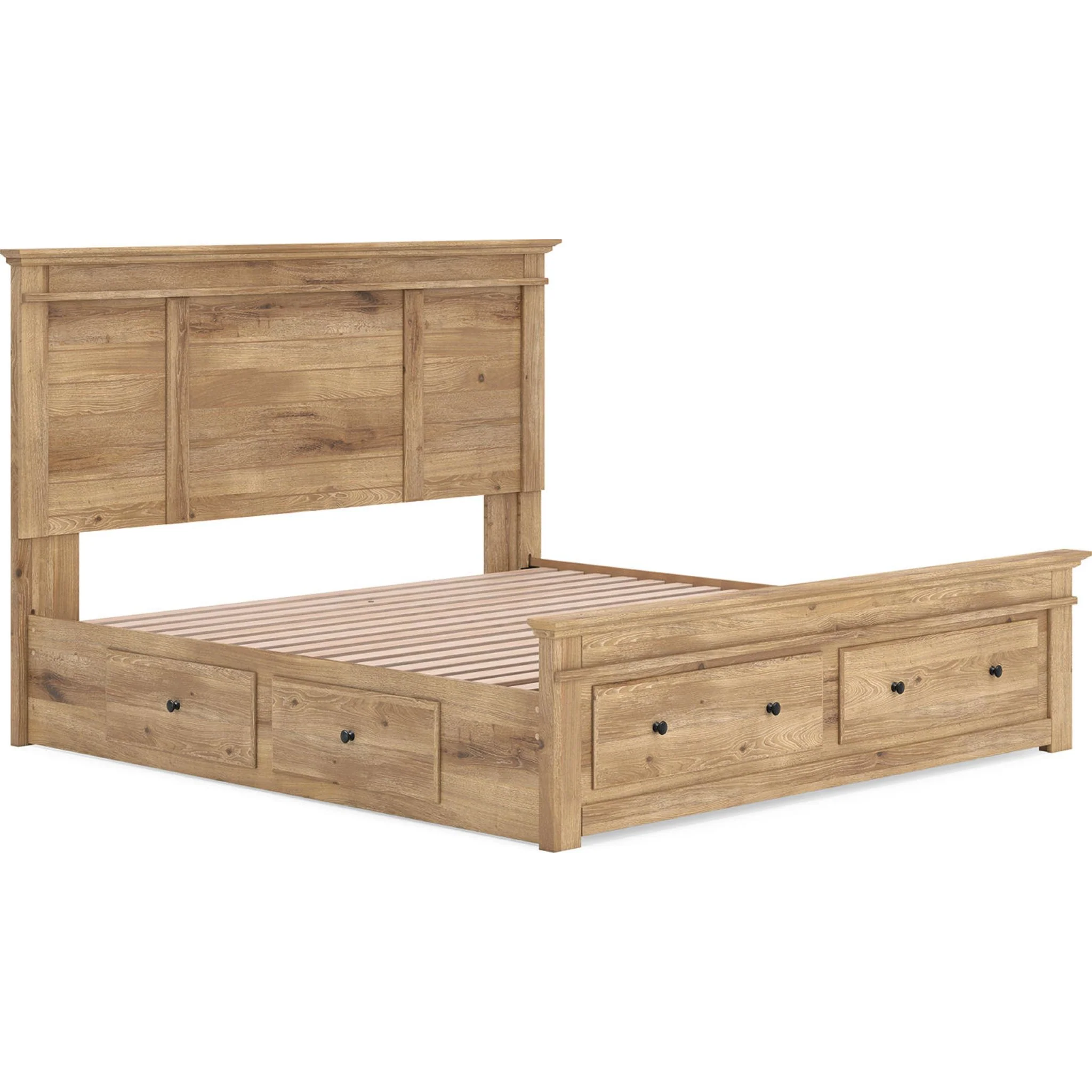 Makidern King Storage Bed - Tan - Image 3