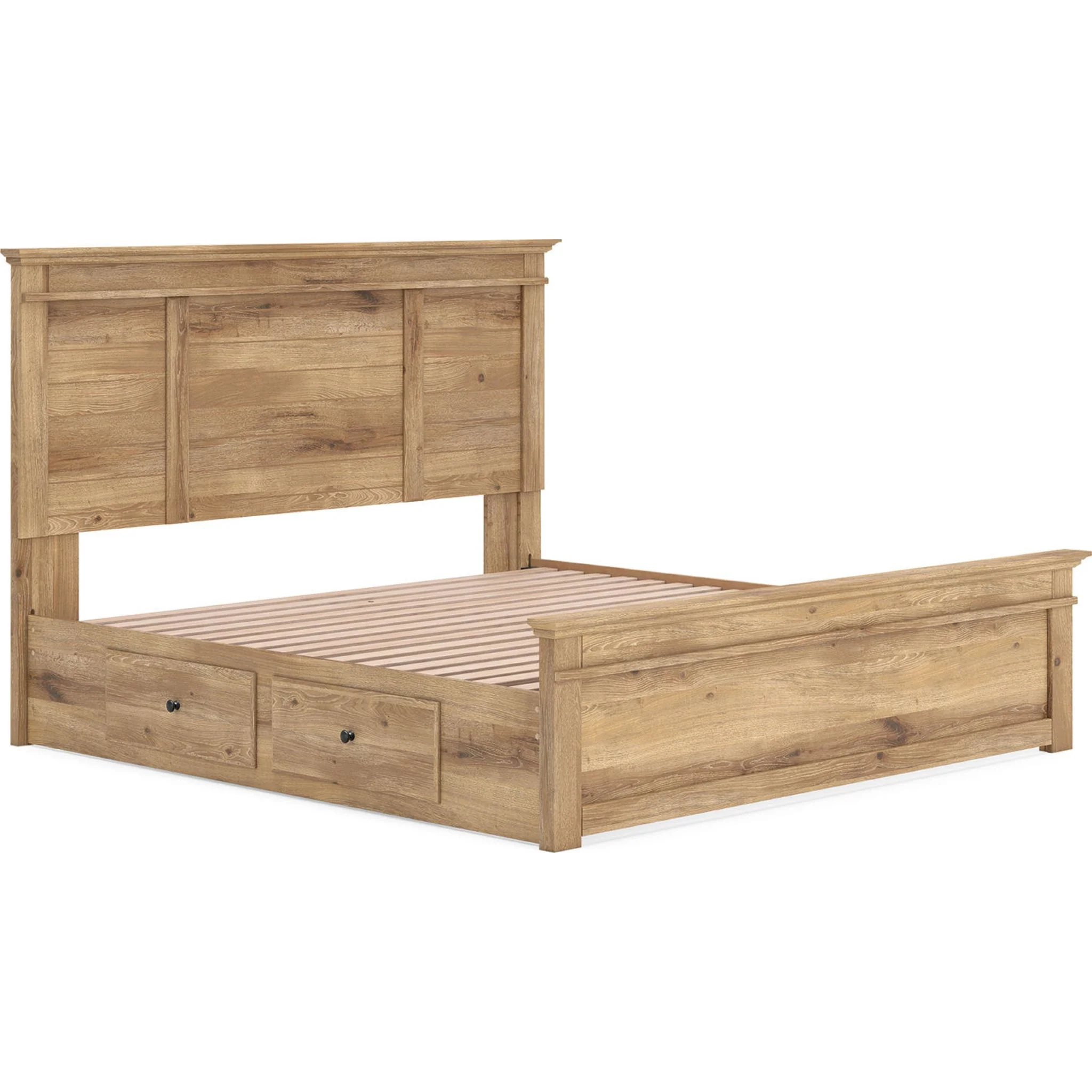 Makidern King Storage Bed - Tan - Image 4