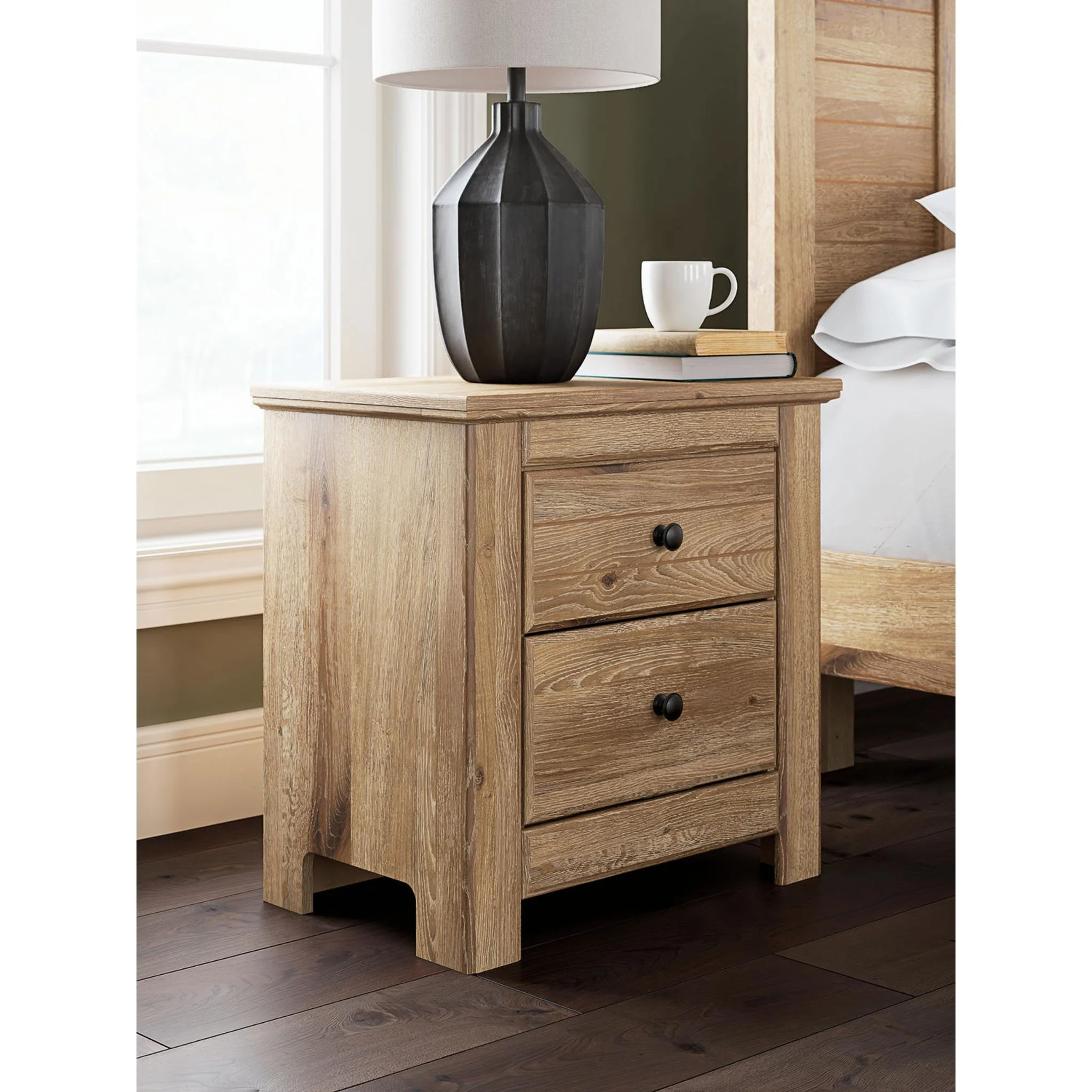 Makidern Nightstand - Tan - Image 2