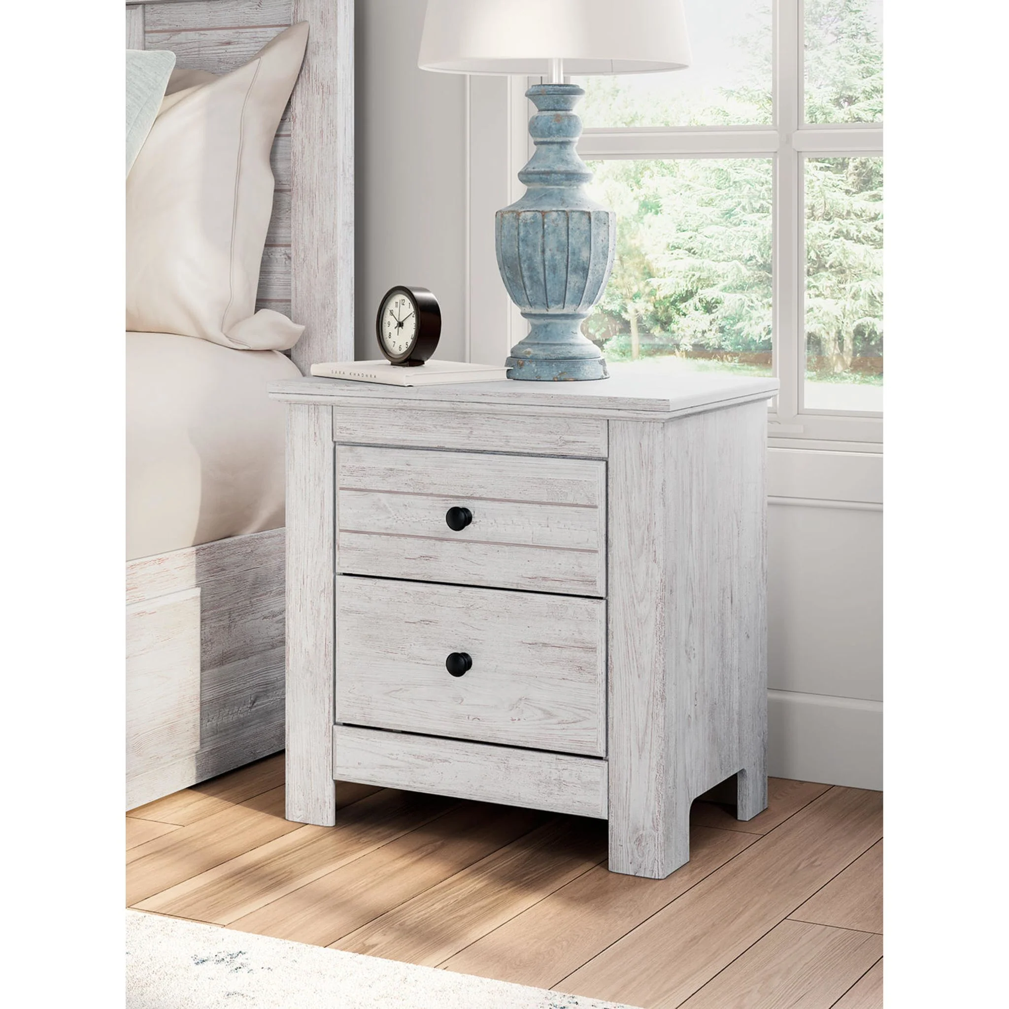 Makidern Nightstand - Whitewash - Image 2