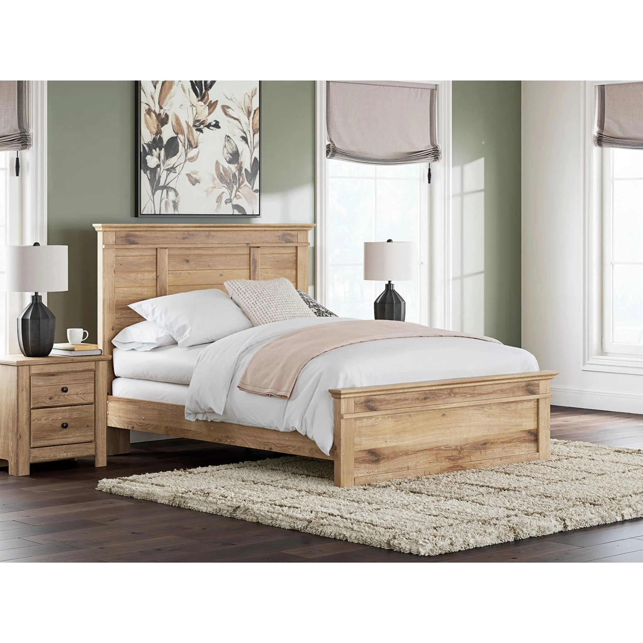 Makidern Queen Panel Bed - Tan - Image 2