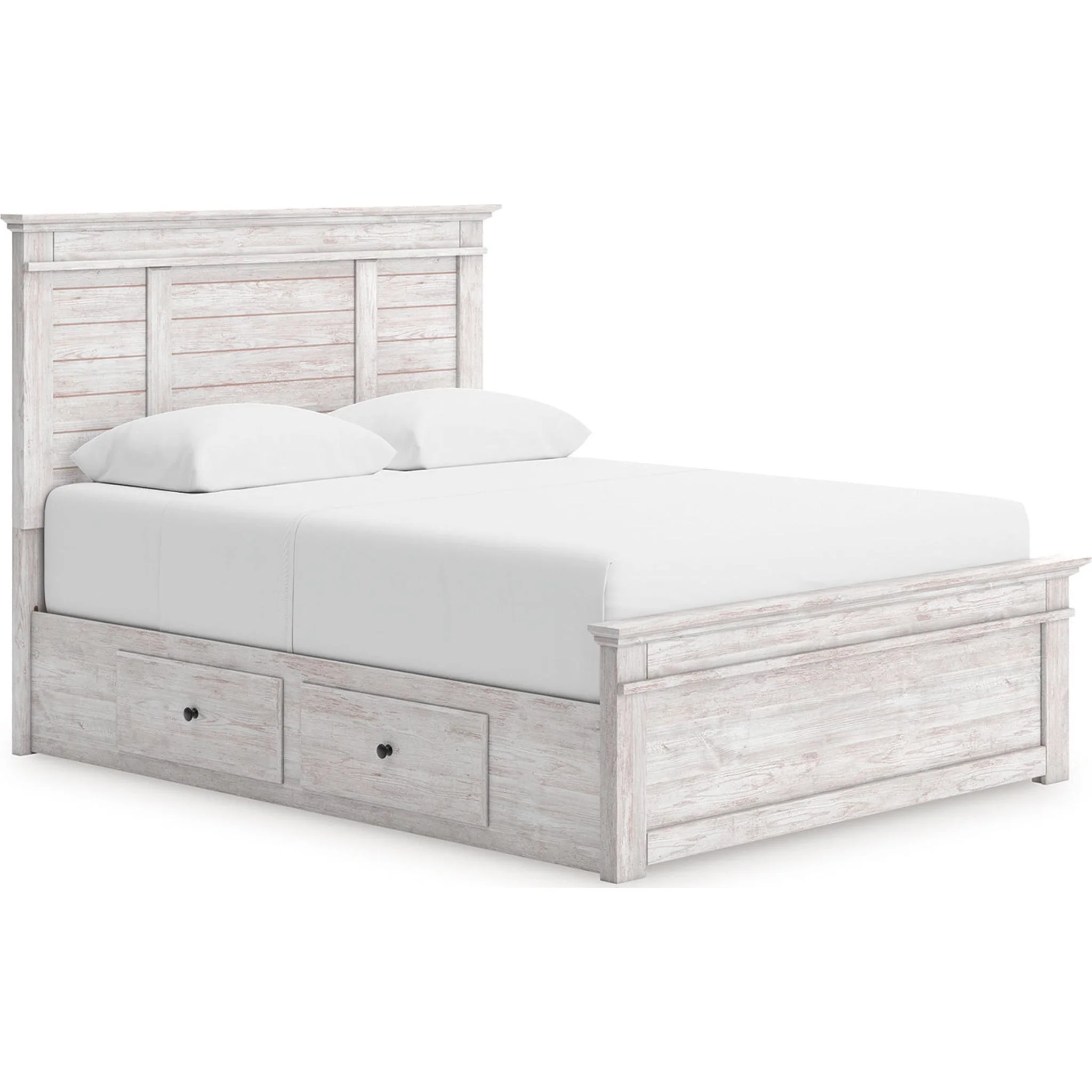 Makidern Queen Storage Bed - Whitewash - Image 5