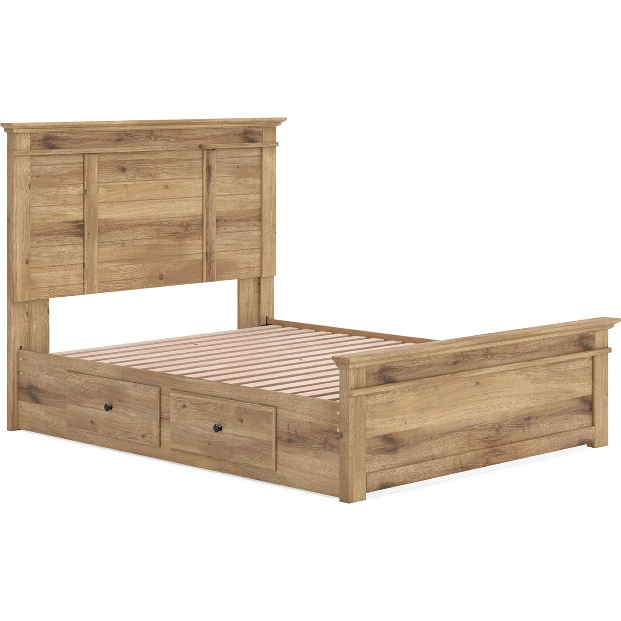 Makidern Queen Storage Bed - Tan - Image 3
