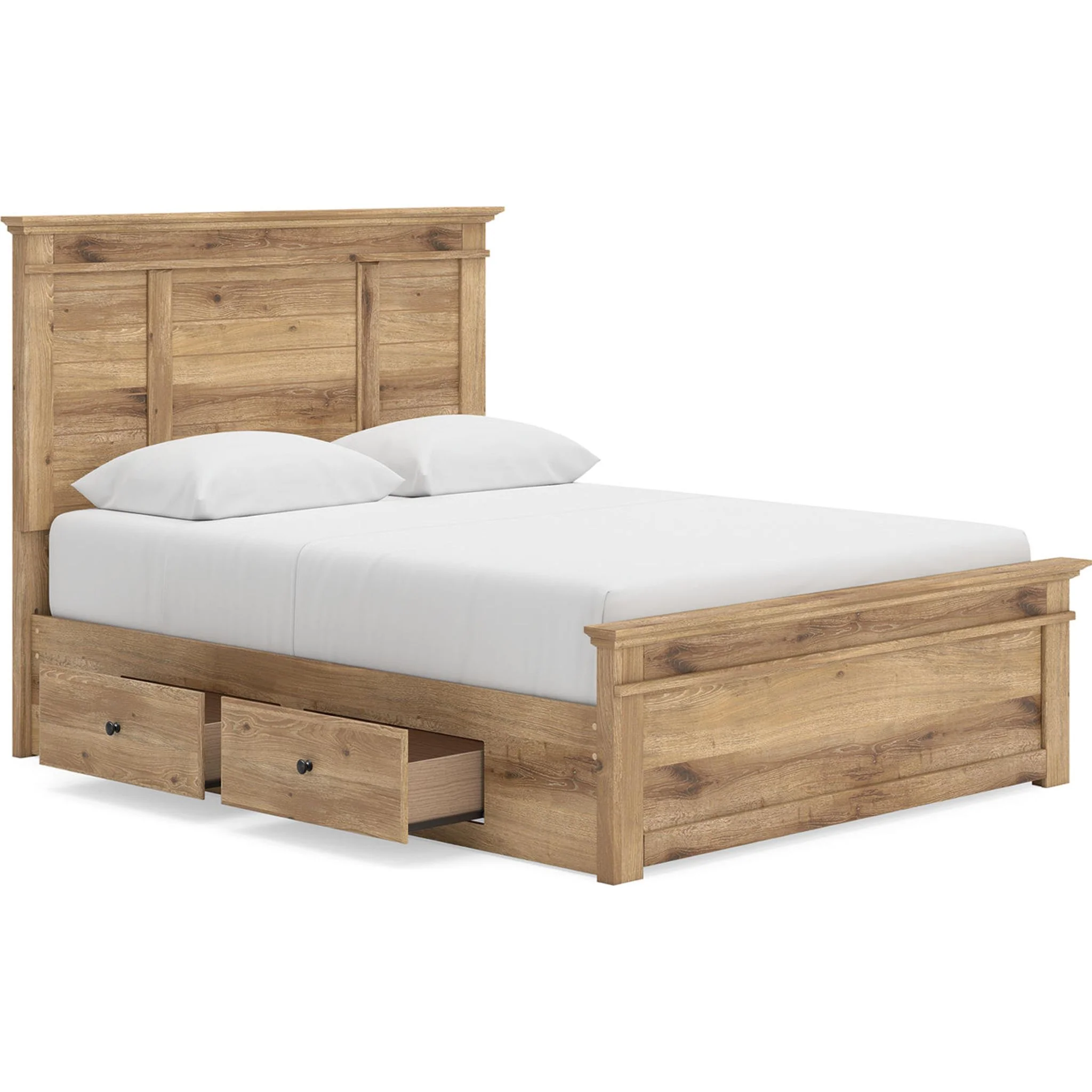 Makidern Queen Storage Bed - Tan - Image 4