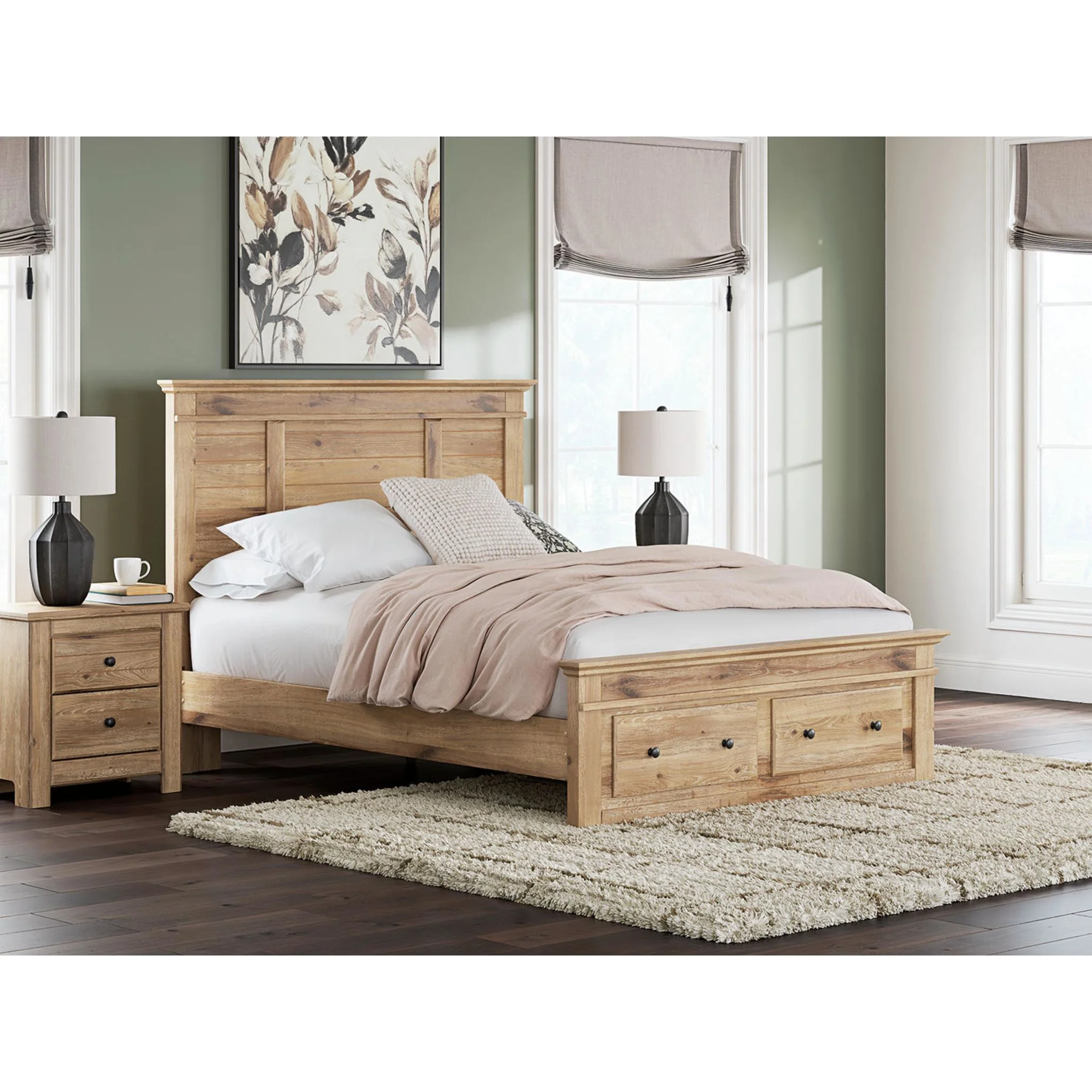 Makidern Queen Storage Bed - Tan - Image 2