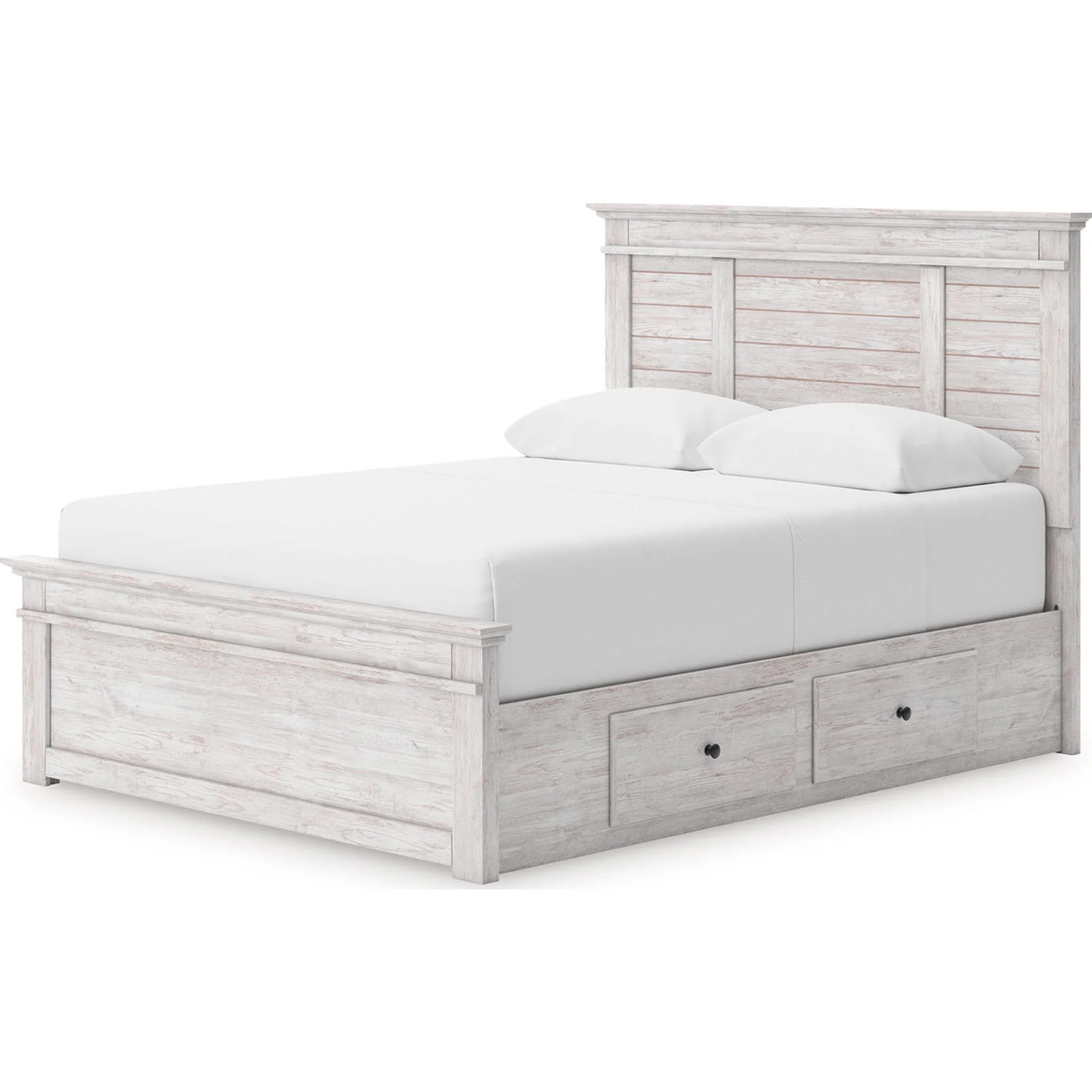Makidern Queen Storage Bed - Whitewash