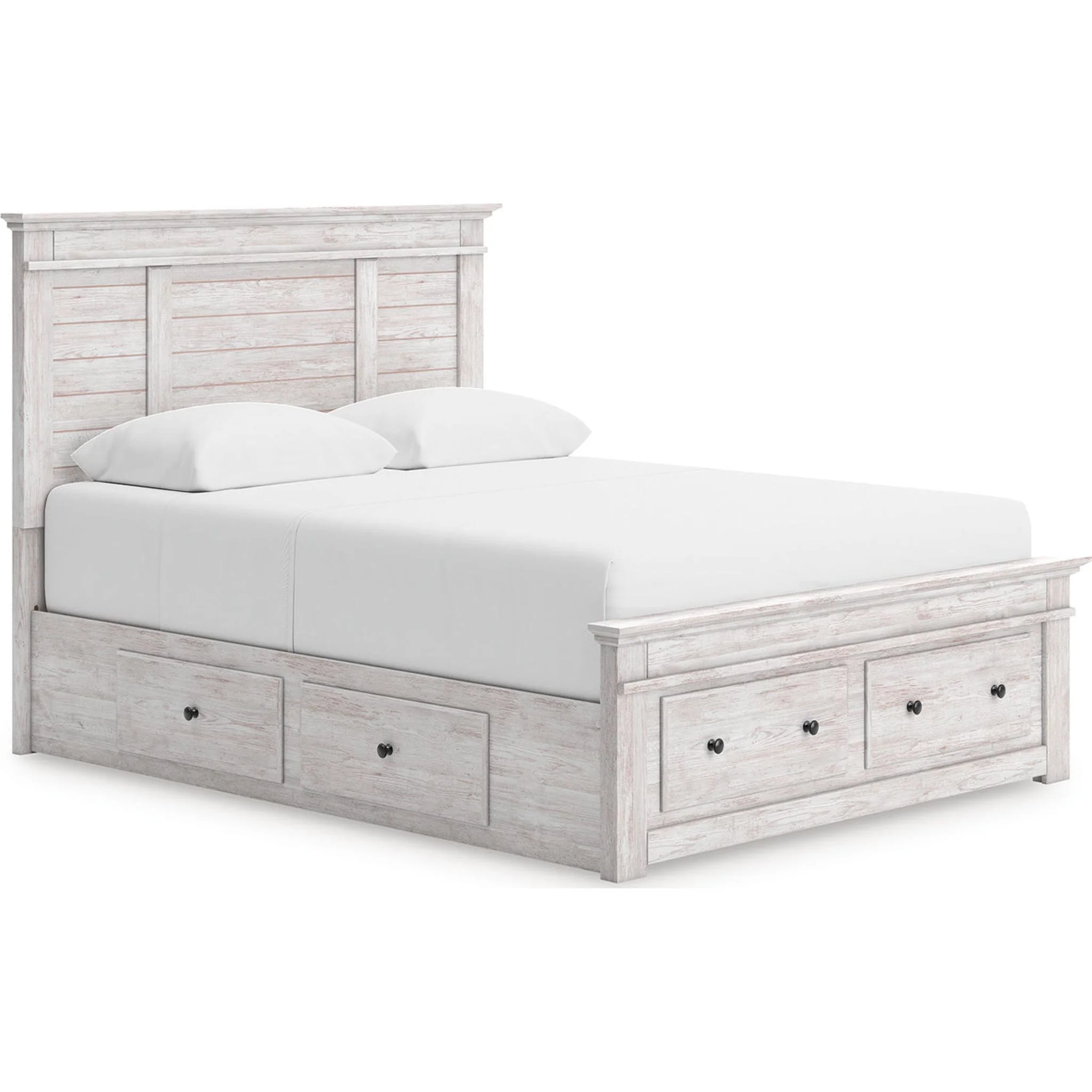 Makidern Queen Storage Bed - Whitewash - Image 5