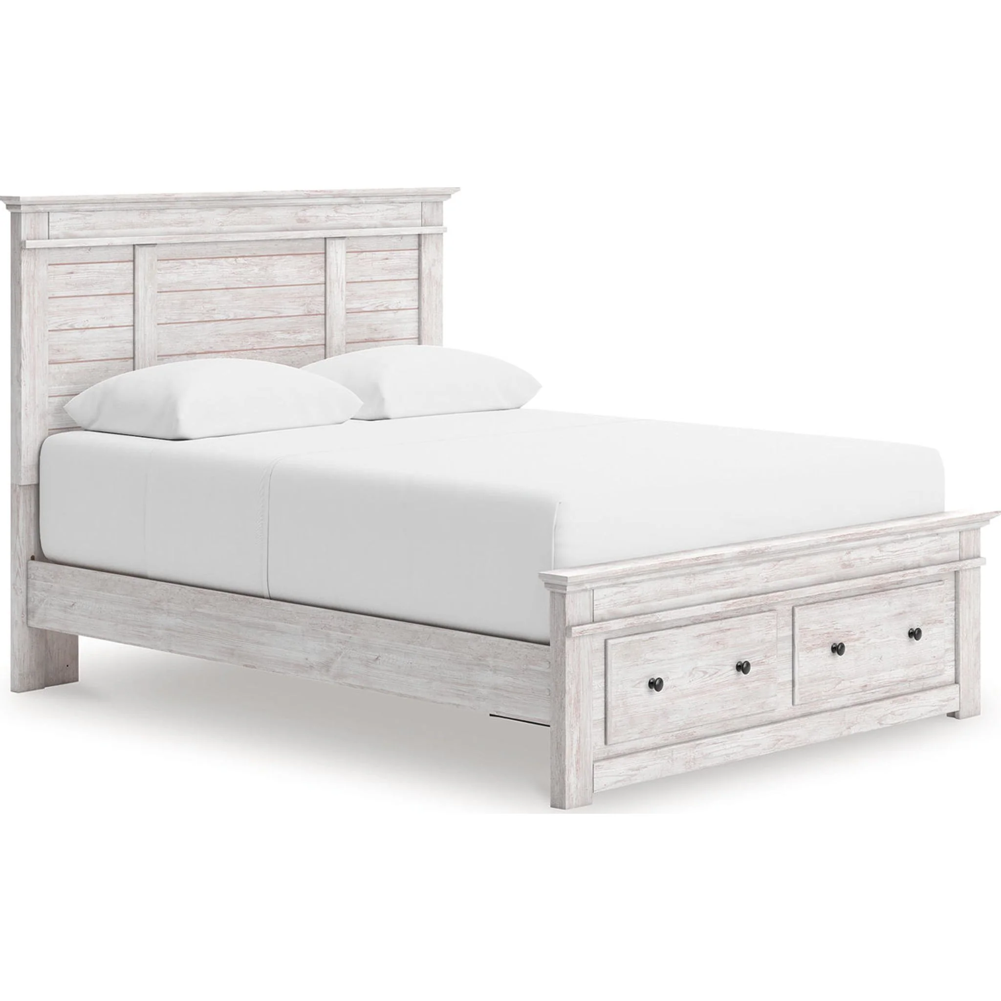 Makidern Queen Storage Bed - Whitewash - Image 5
