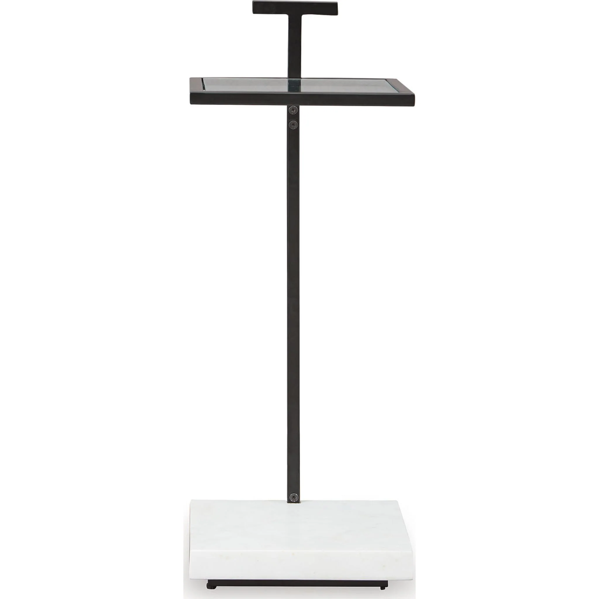 Mannill Accent Table - Black/White - Image 3