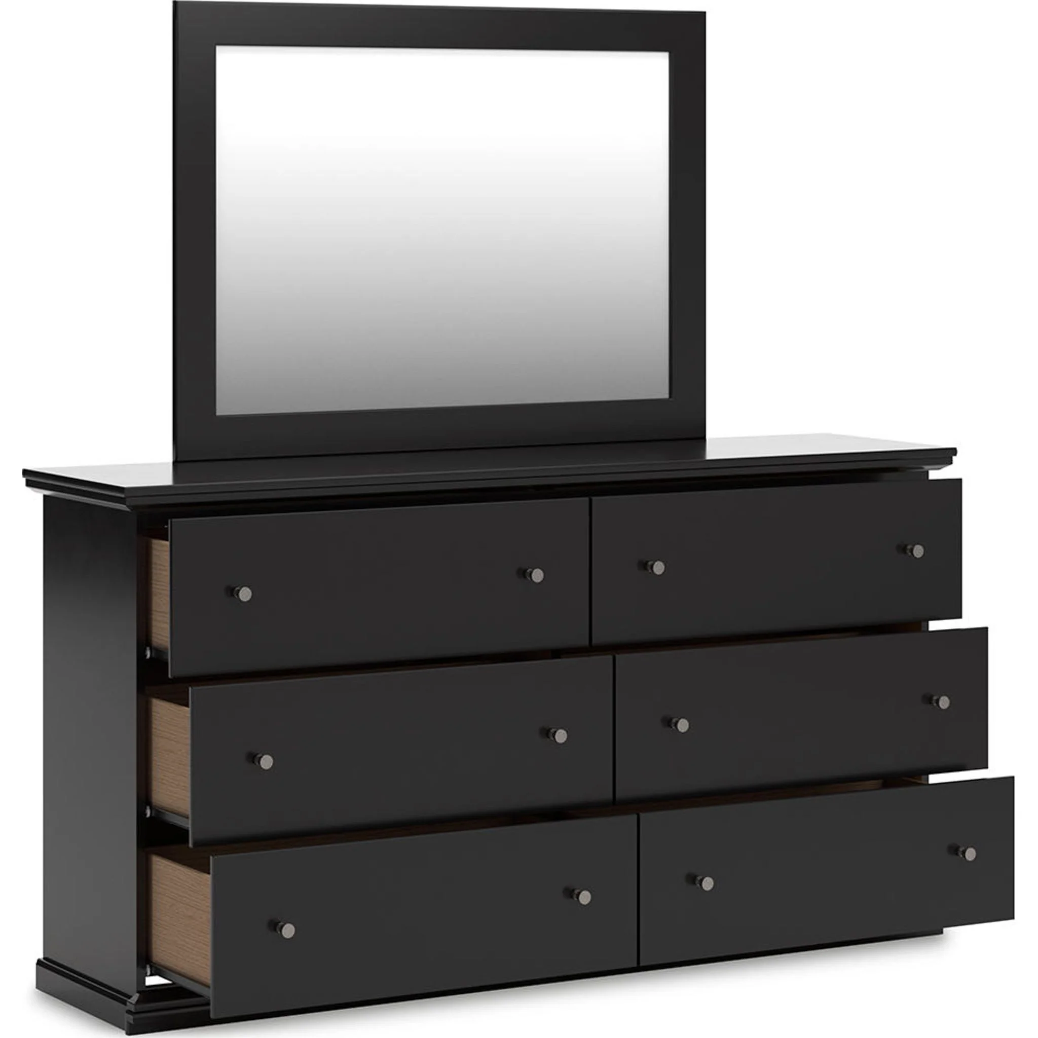 Maribel Dresser and Mirror - Black - Image 5
