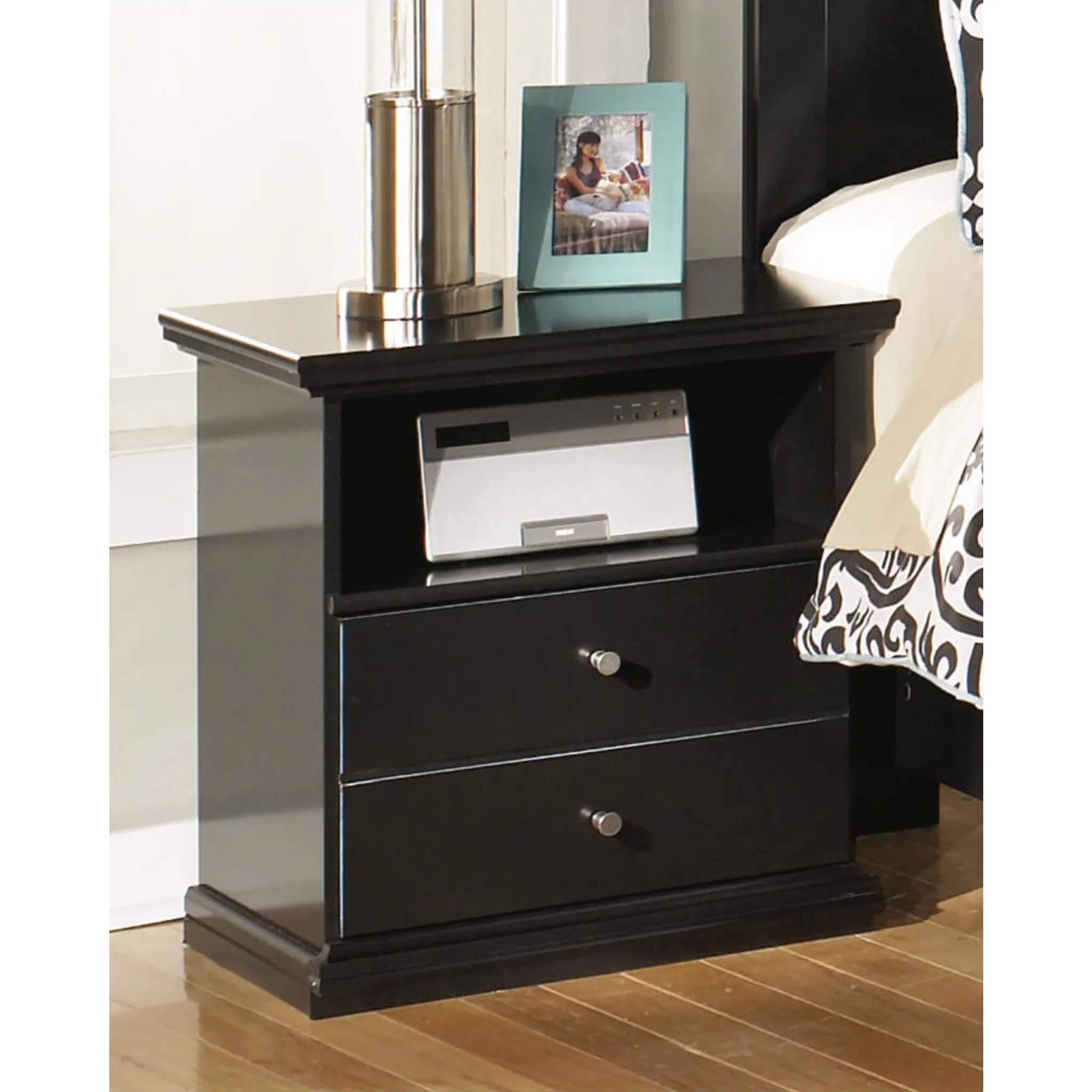 Maribel Nightstand - Black - Image 22