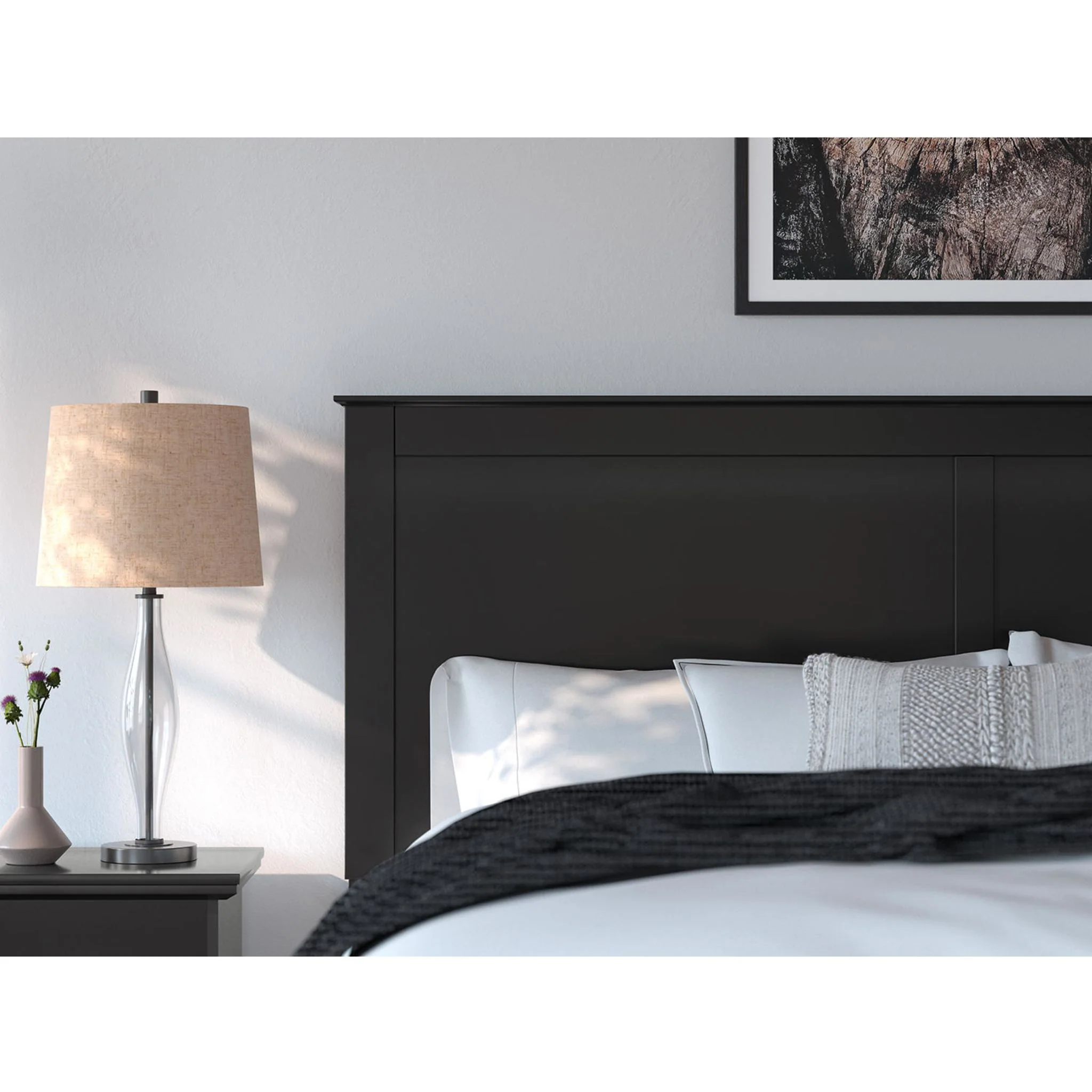 Maribel Panel Bed - Black - Image 17
