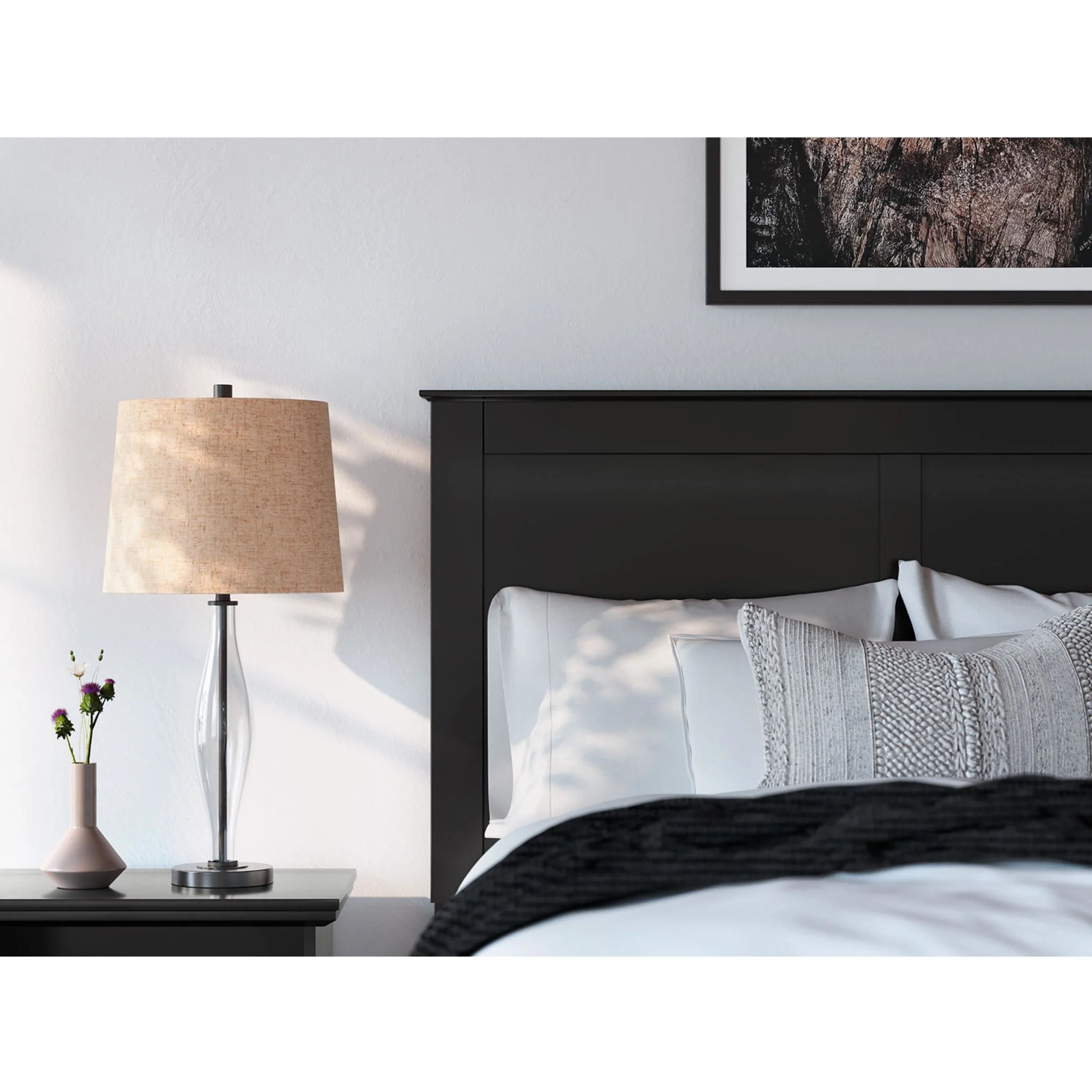 Maribel Panel Bed - Black - Image 26