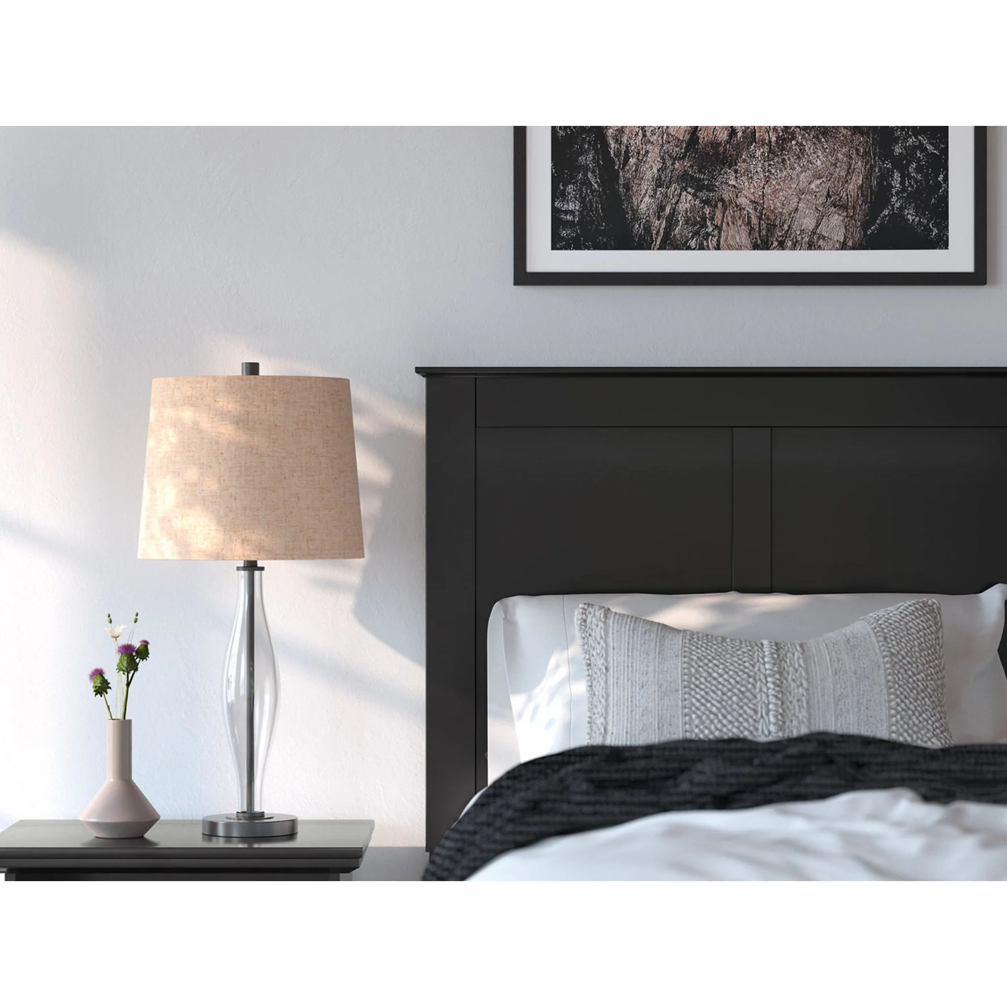 Maribel Panel Bed - Black - Image 6