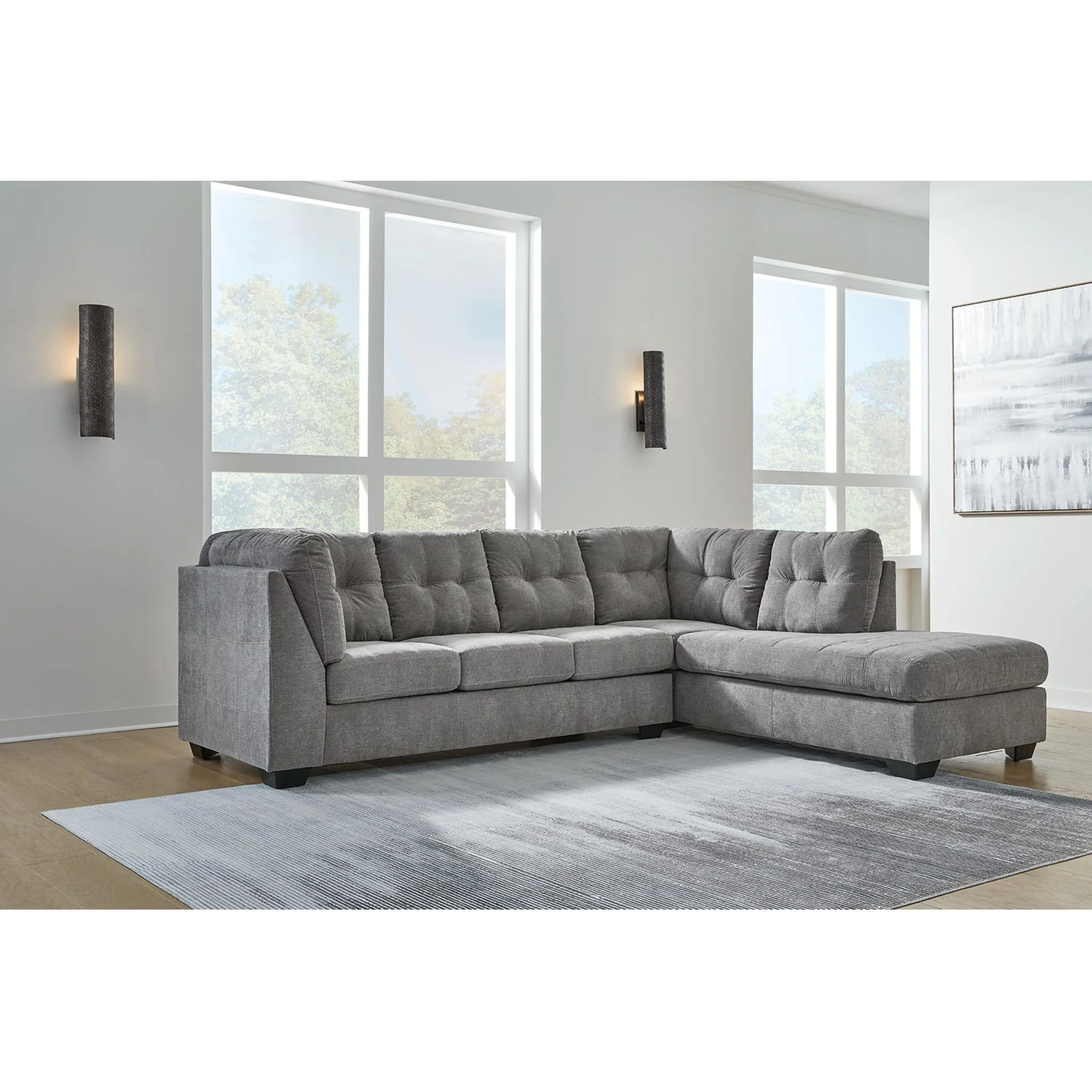 Marleton 2 Piece Sectional with Chaise - Image 2