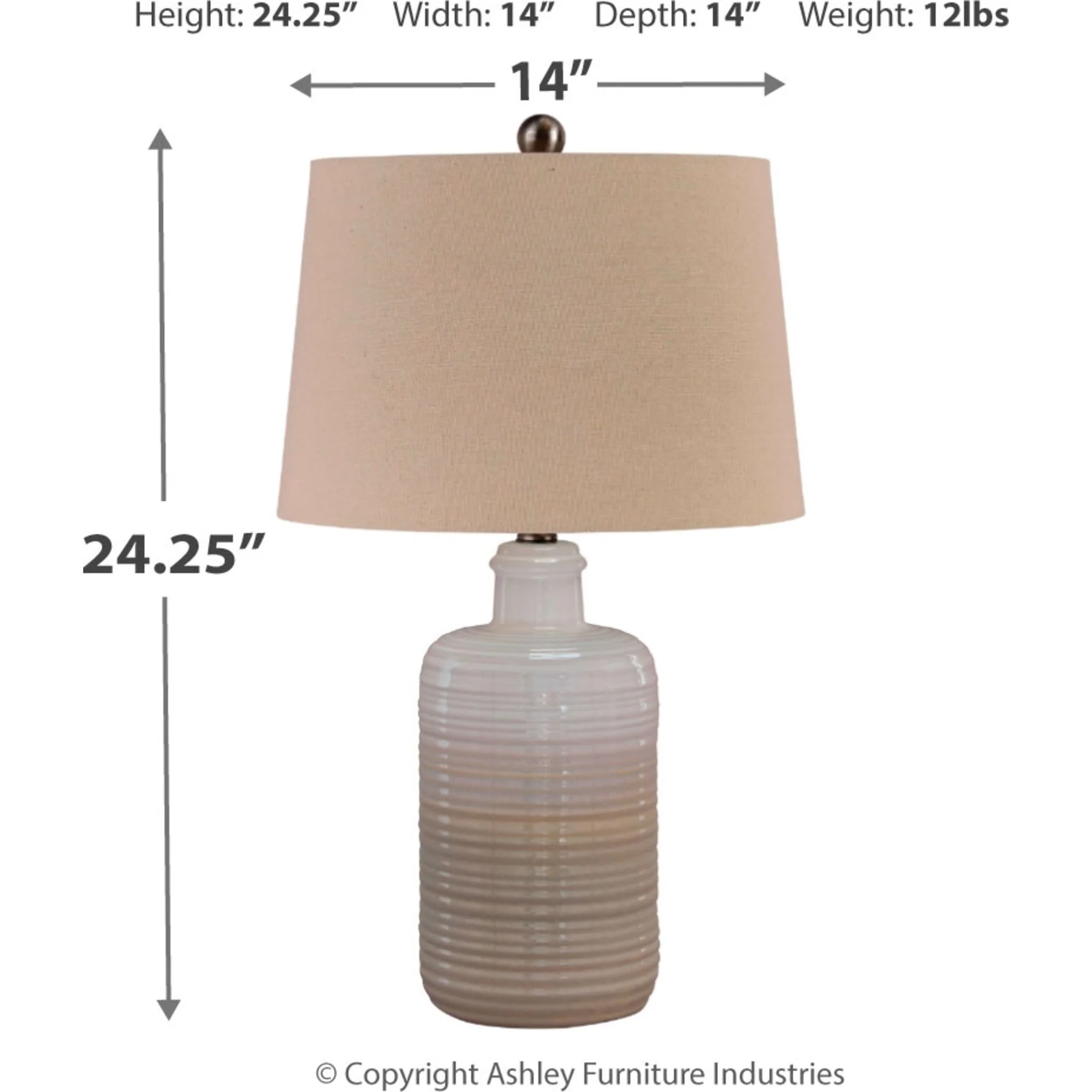 Marnina Table Lamp Pair 25.00" - Image 5