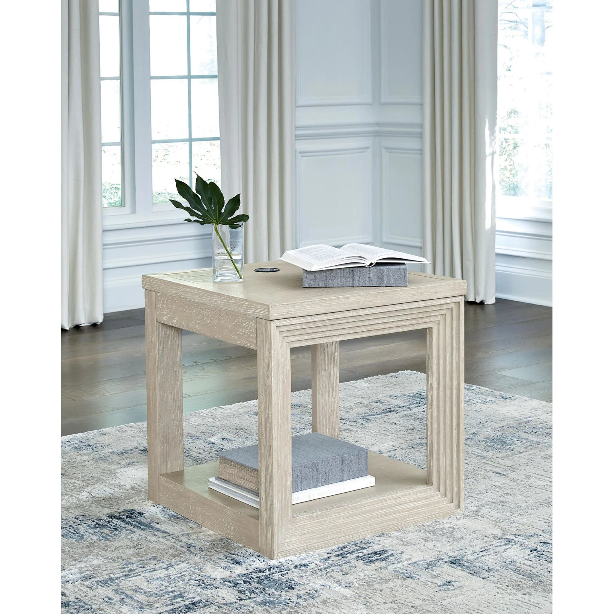 Marxhart End Table - Bisque - Image 2