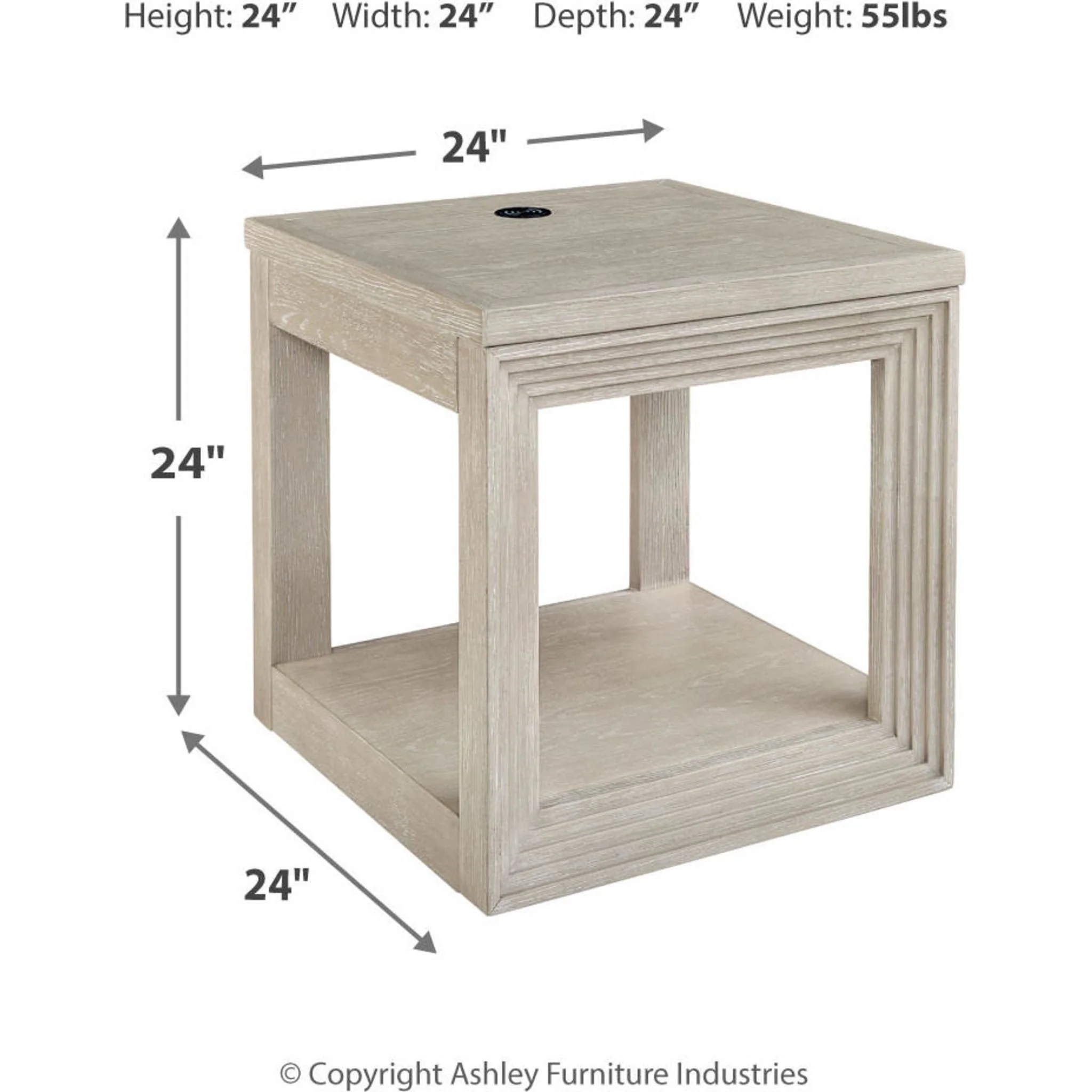 Marxhart End Table - Bisque - Image 4