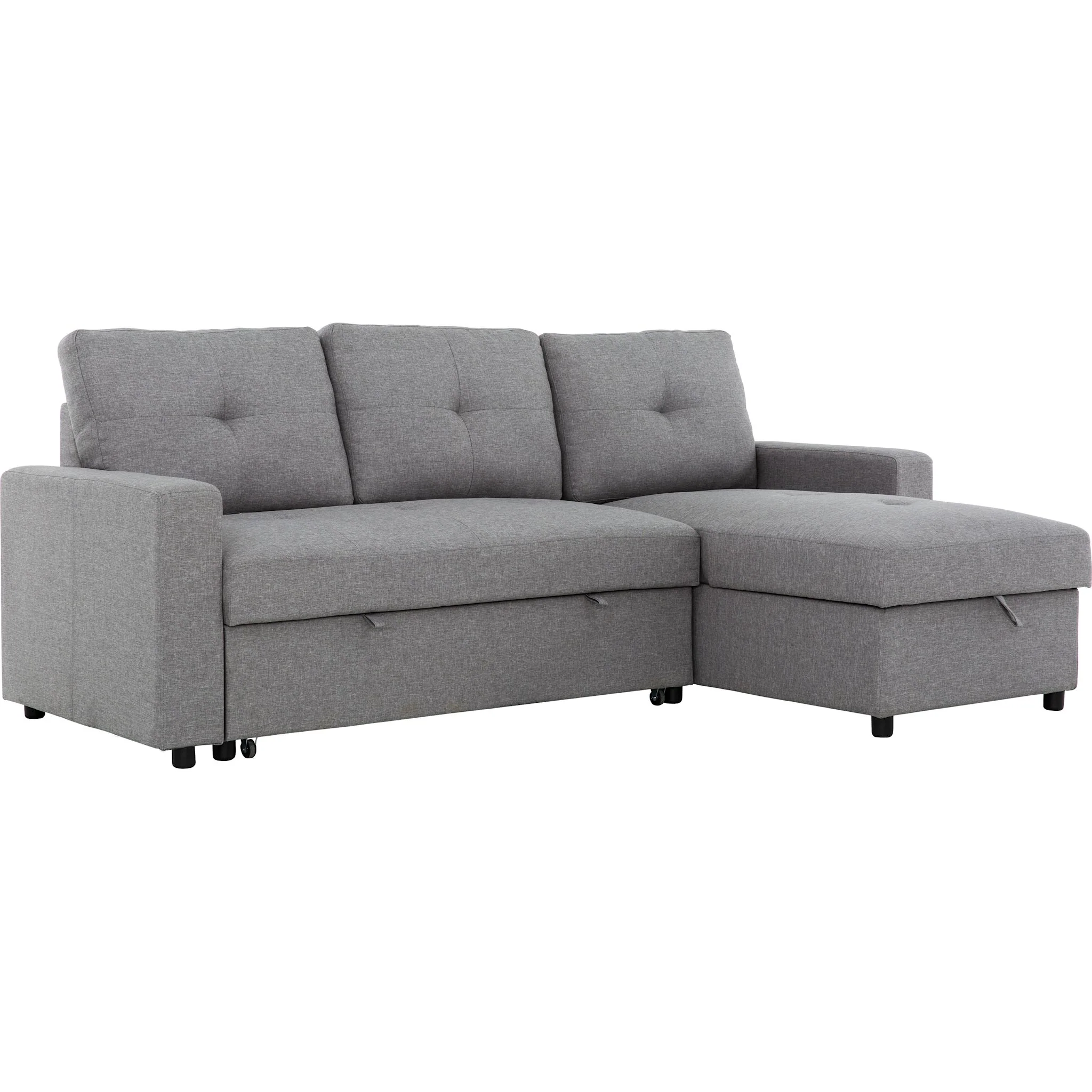 Mason 2 Piece Media Sleeper - Canvas Smoke