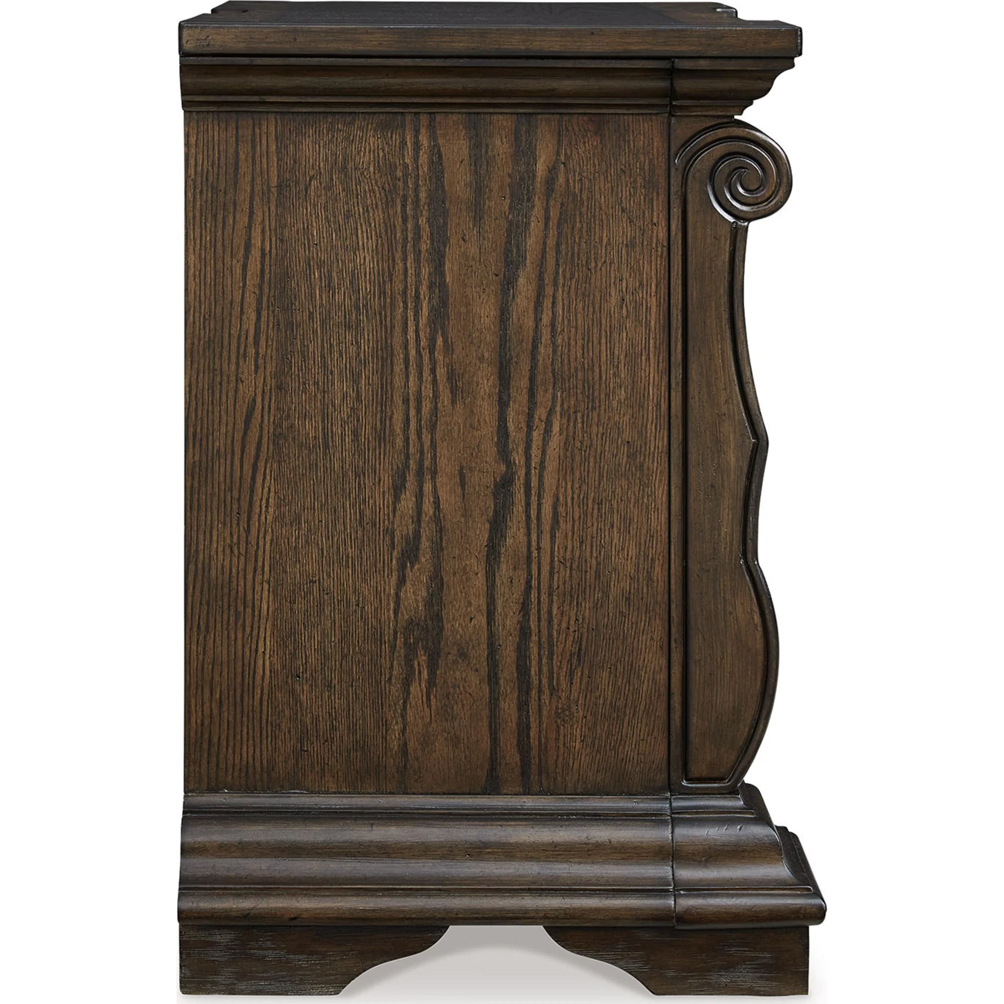 Maylee 6 Piece King Canopy Bedroom - Dark Brown - Image 13