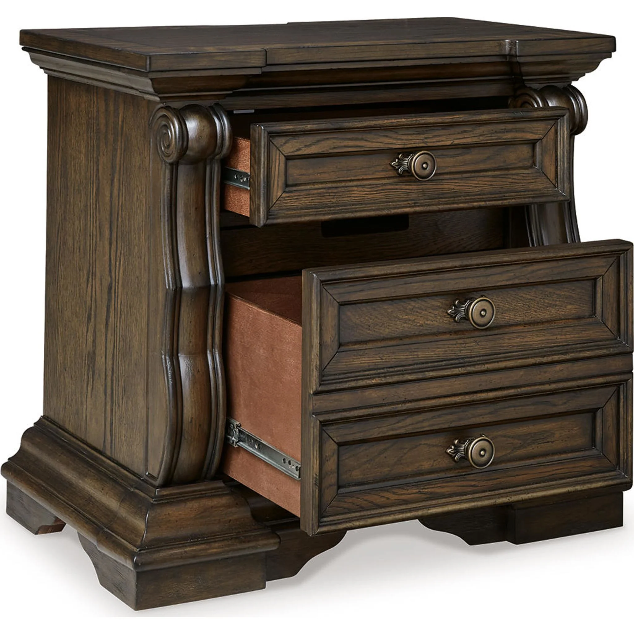 Maylee 6 Piece Panel Bedroom - Dark Brown - Image 13
