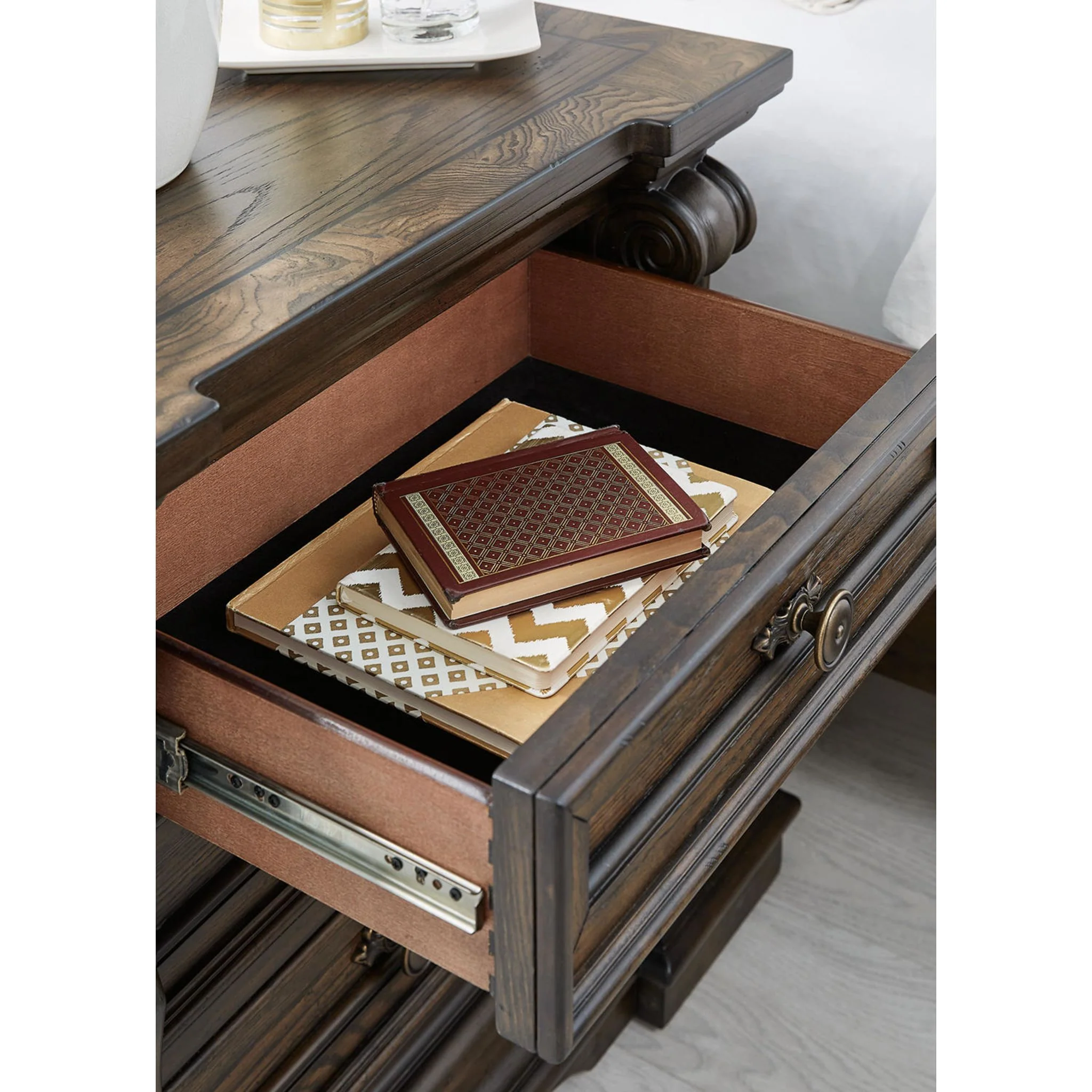 Maylee 6 Piece Panel Bedroom - Dark Brown - Image 14