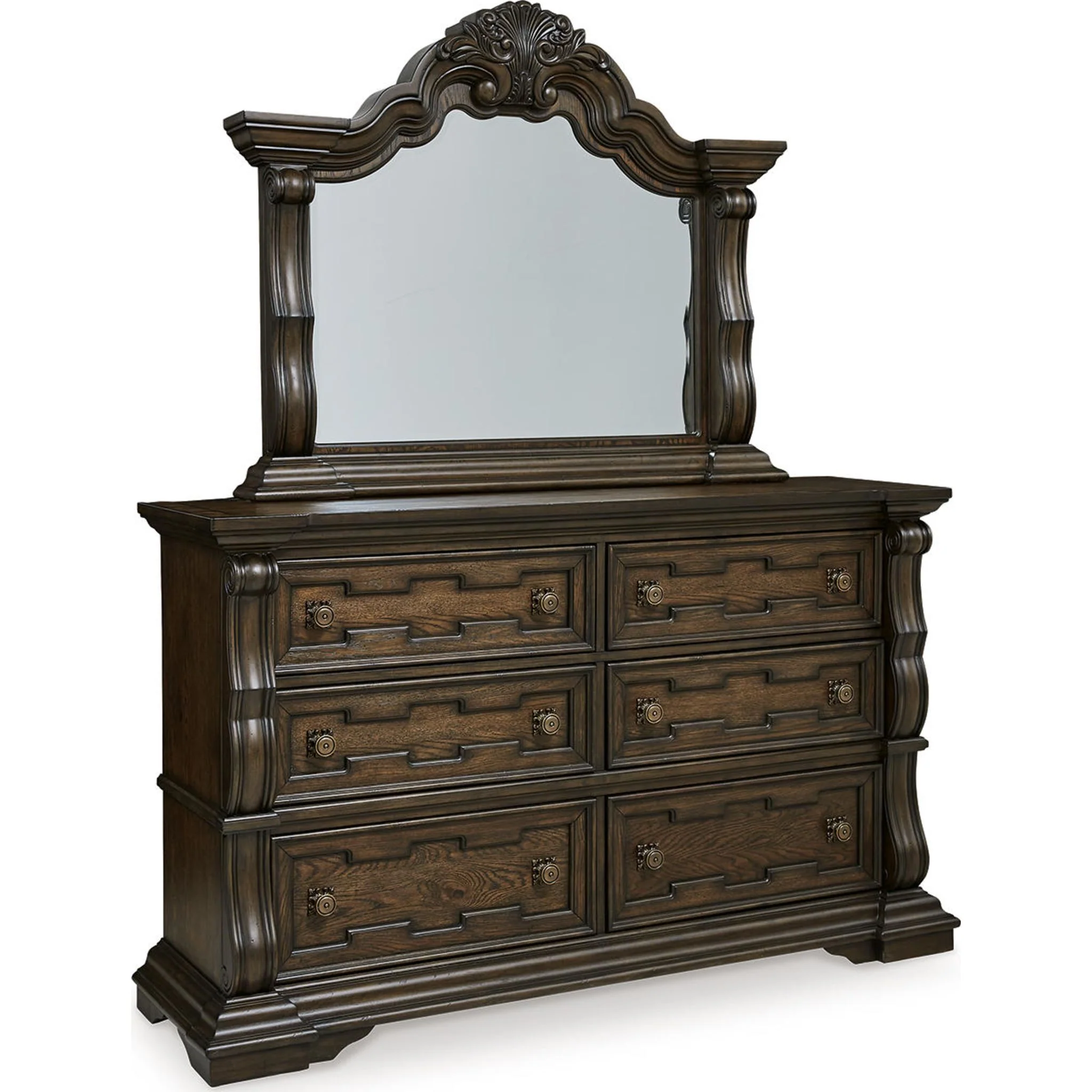 Maylee 6 Piece Panel Bedroom - Dark Brown - Image 4