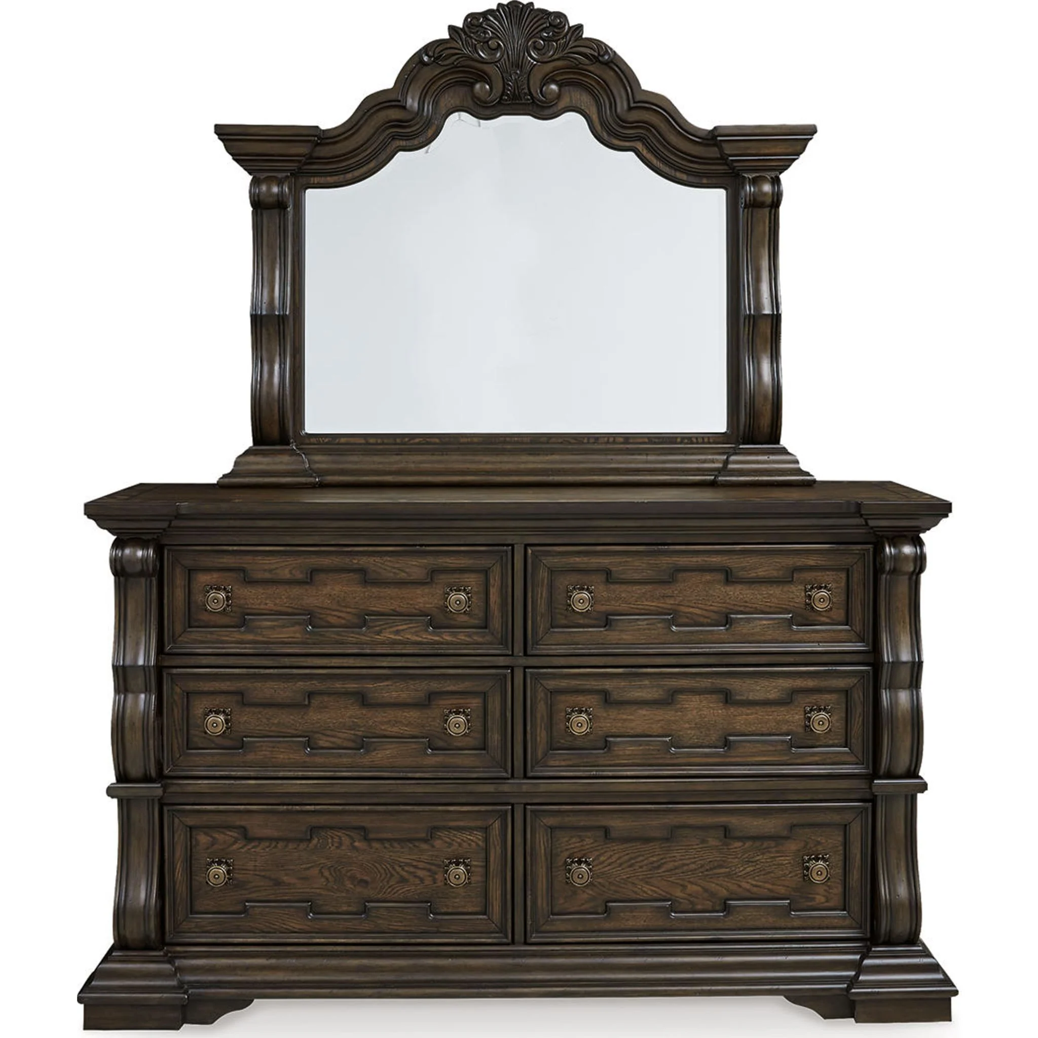 Maylee 6 Piece Panel Bedroom - Dark Brown - Image 5