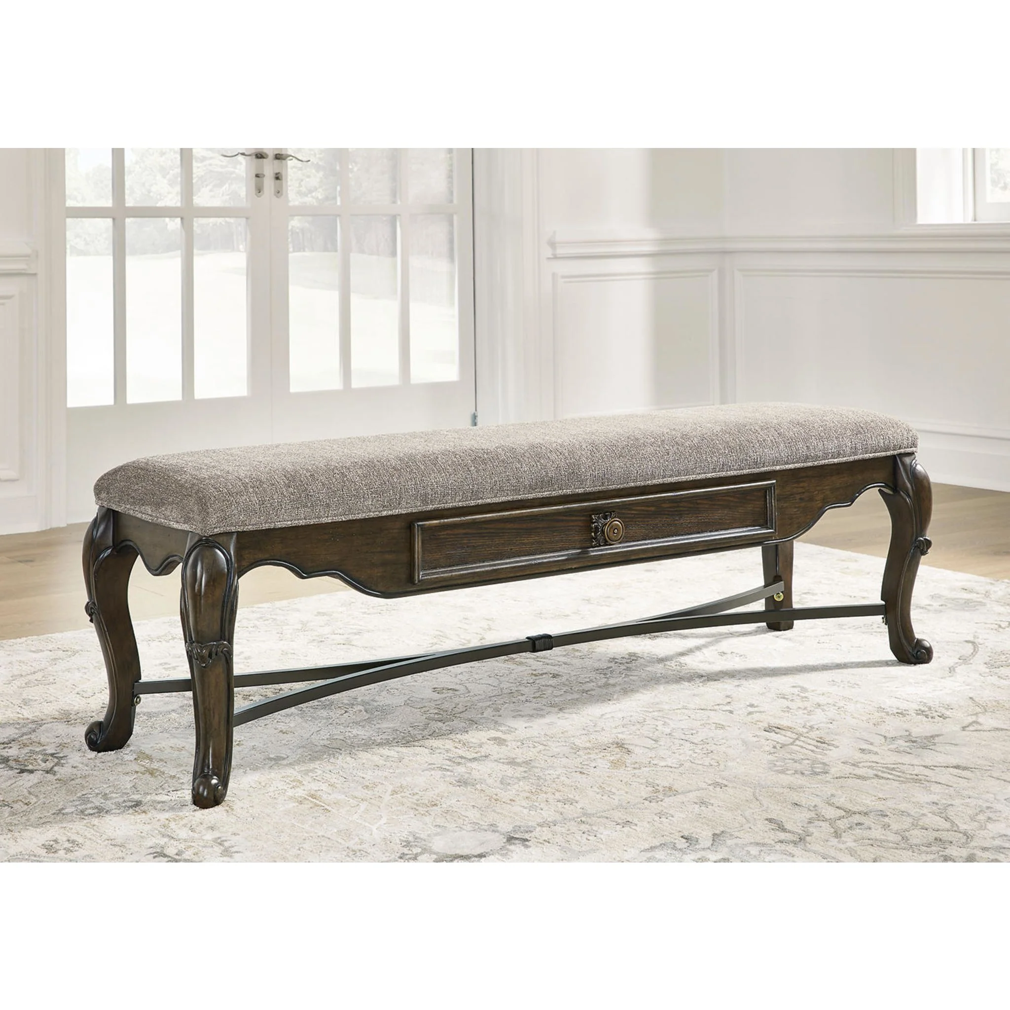 Maylee Dining Bench - Dark Brown - (D947-00) - Image 2