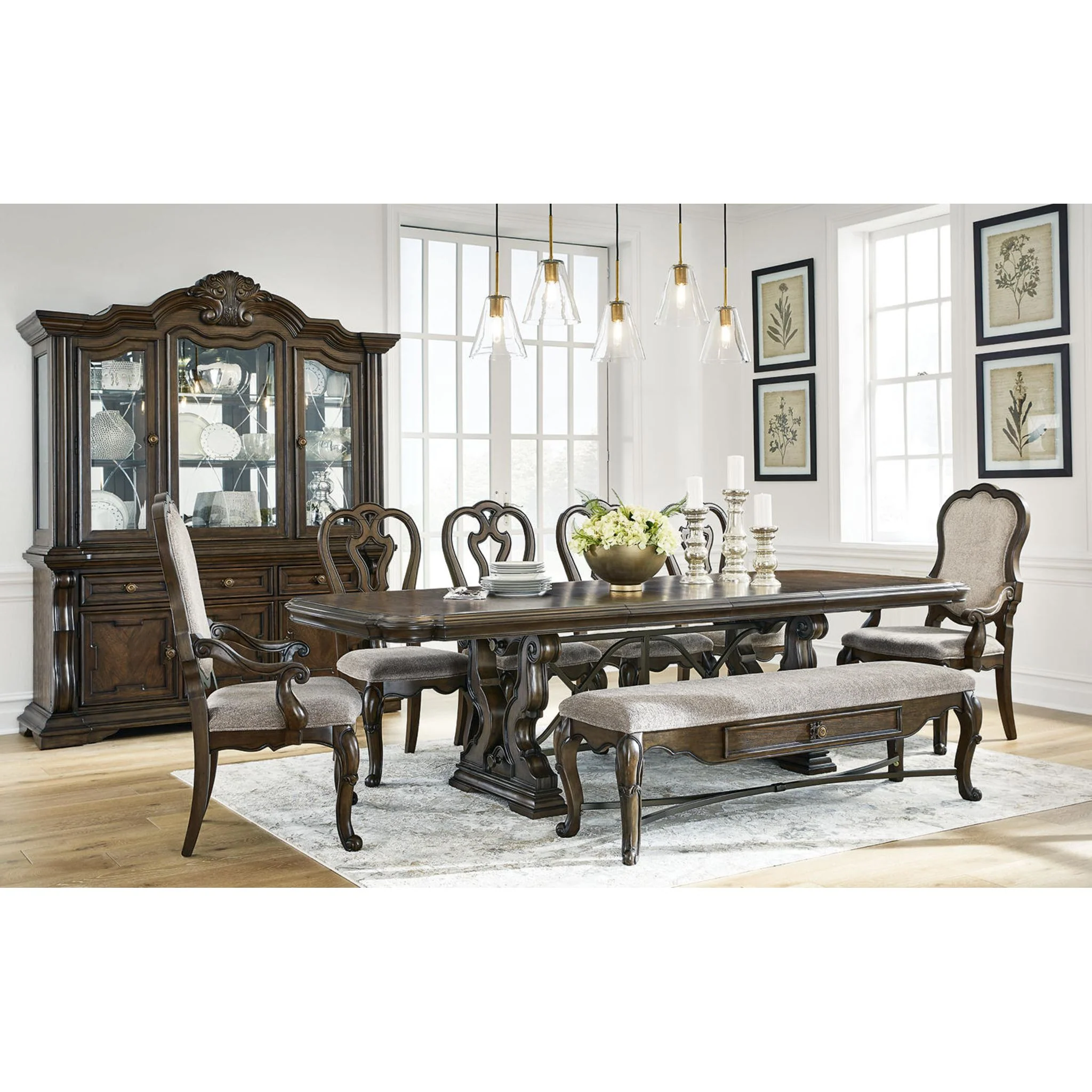 Maylee Buffet & Hutch - Dark Brown - (D947D1) - Image 9
