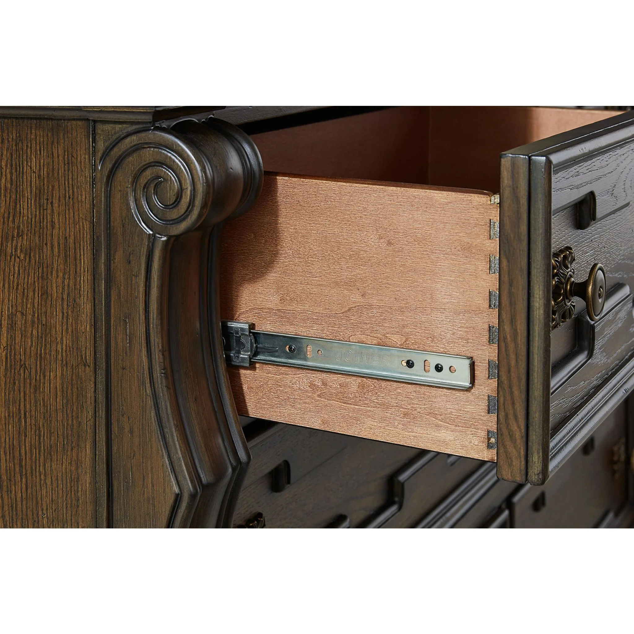Maylee Dresser and Mirror - Dark Brown - Image 4