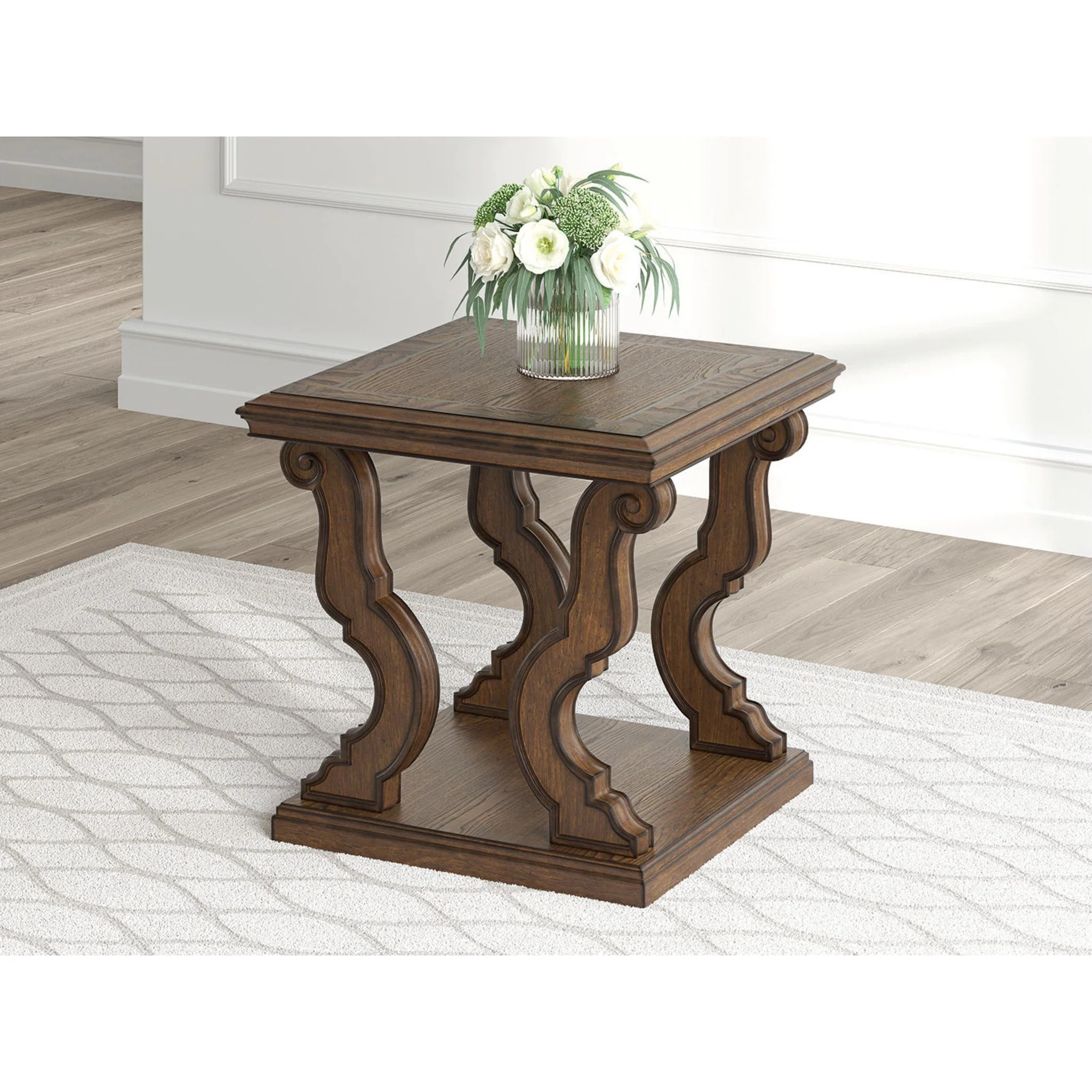 Maylee End Table - Dark Brown - Image 2