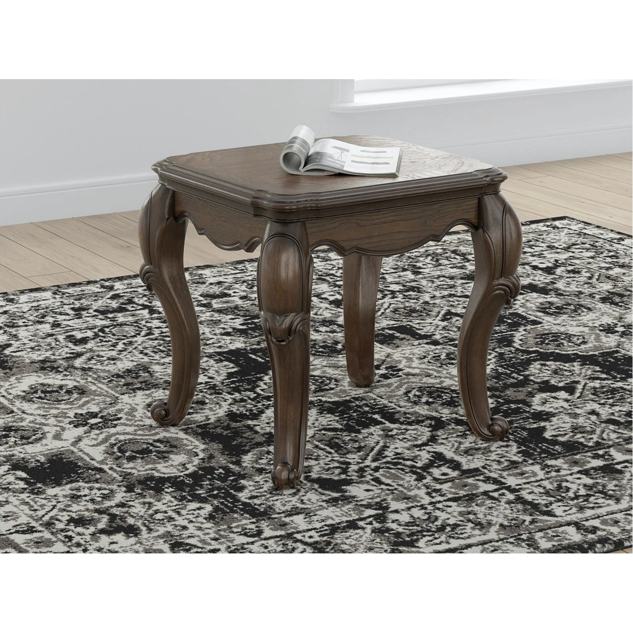 Maylee End Table - Dark Brown - Image 2