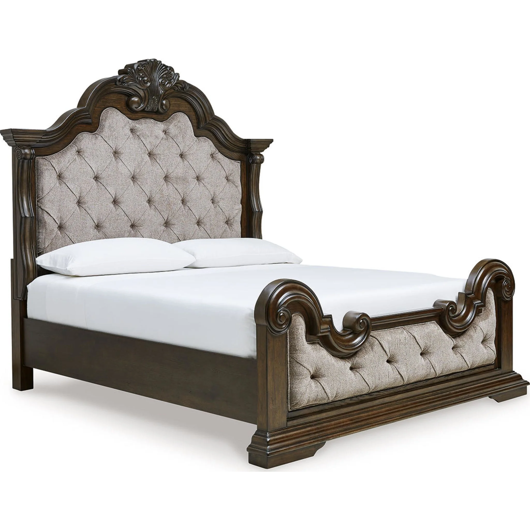 Maylee Panel Bed - Dark Brown - Image 12
