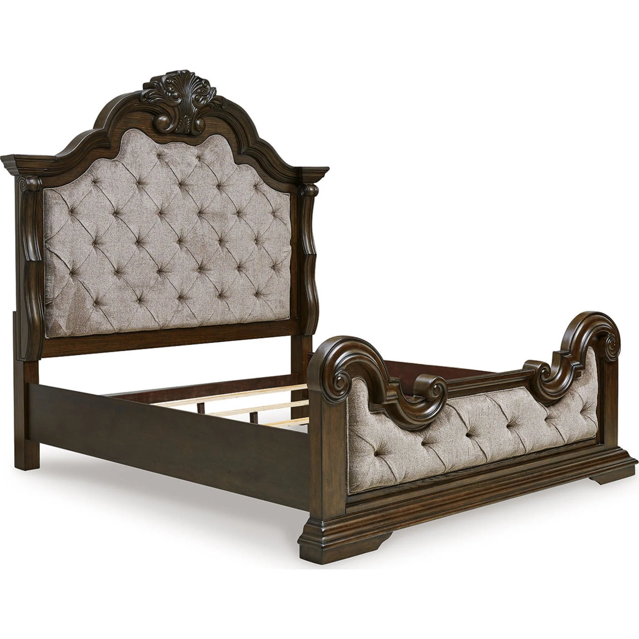 Maylee Panel Bed - Dark Brown - Image 16