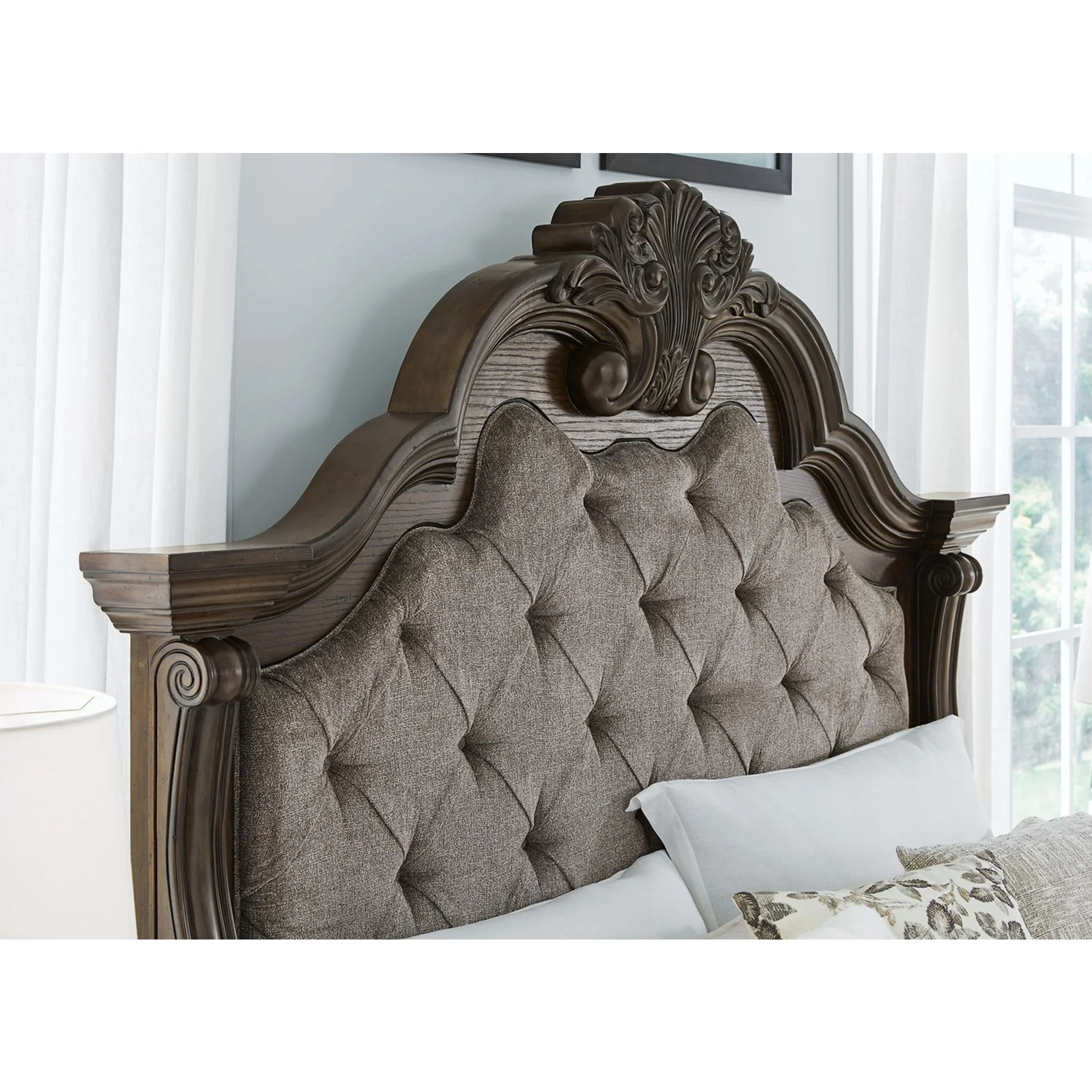 Maylee Panel Bed - Dark Brown - Image 17
