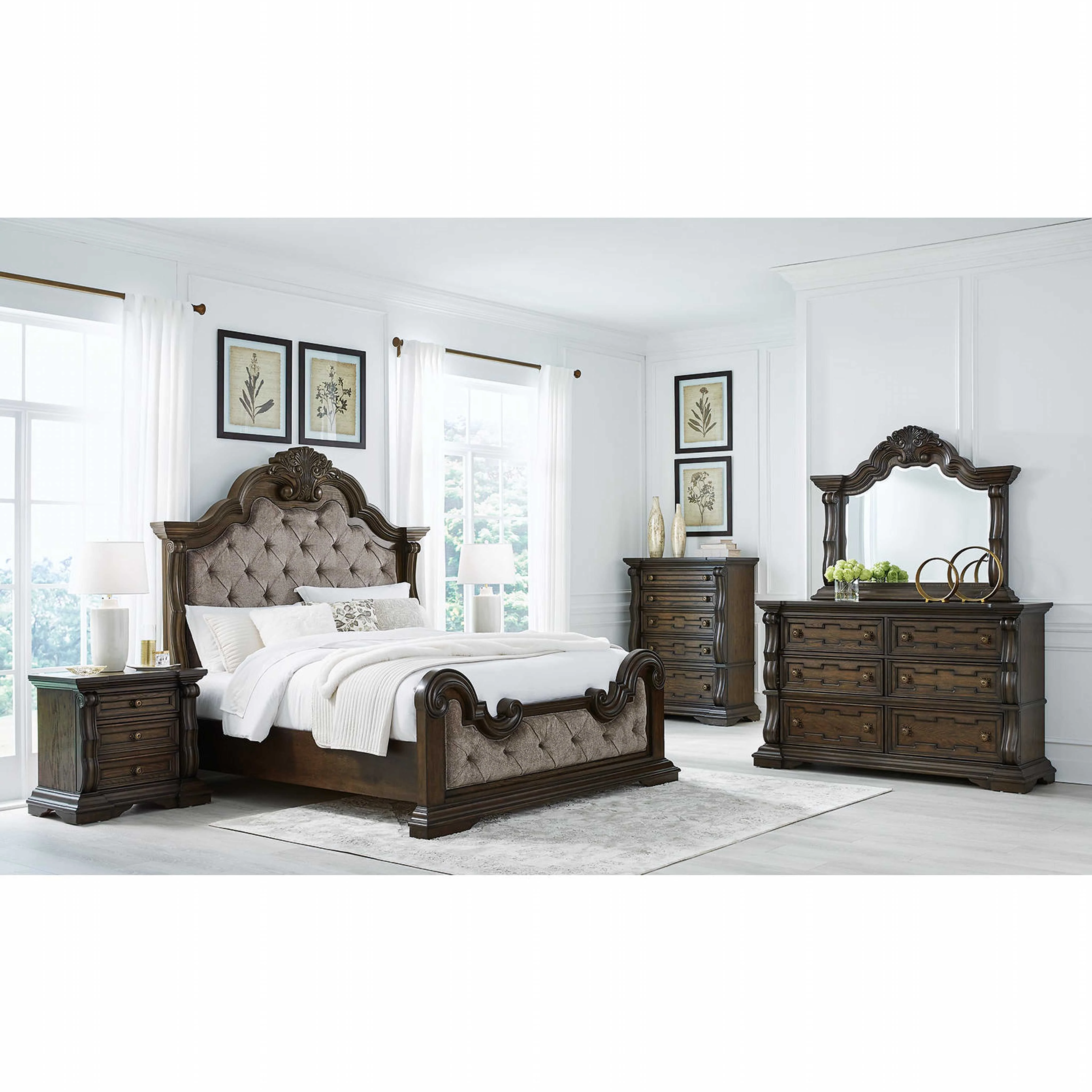 Maylee Panel Bed - Dark Brown - Image 18