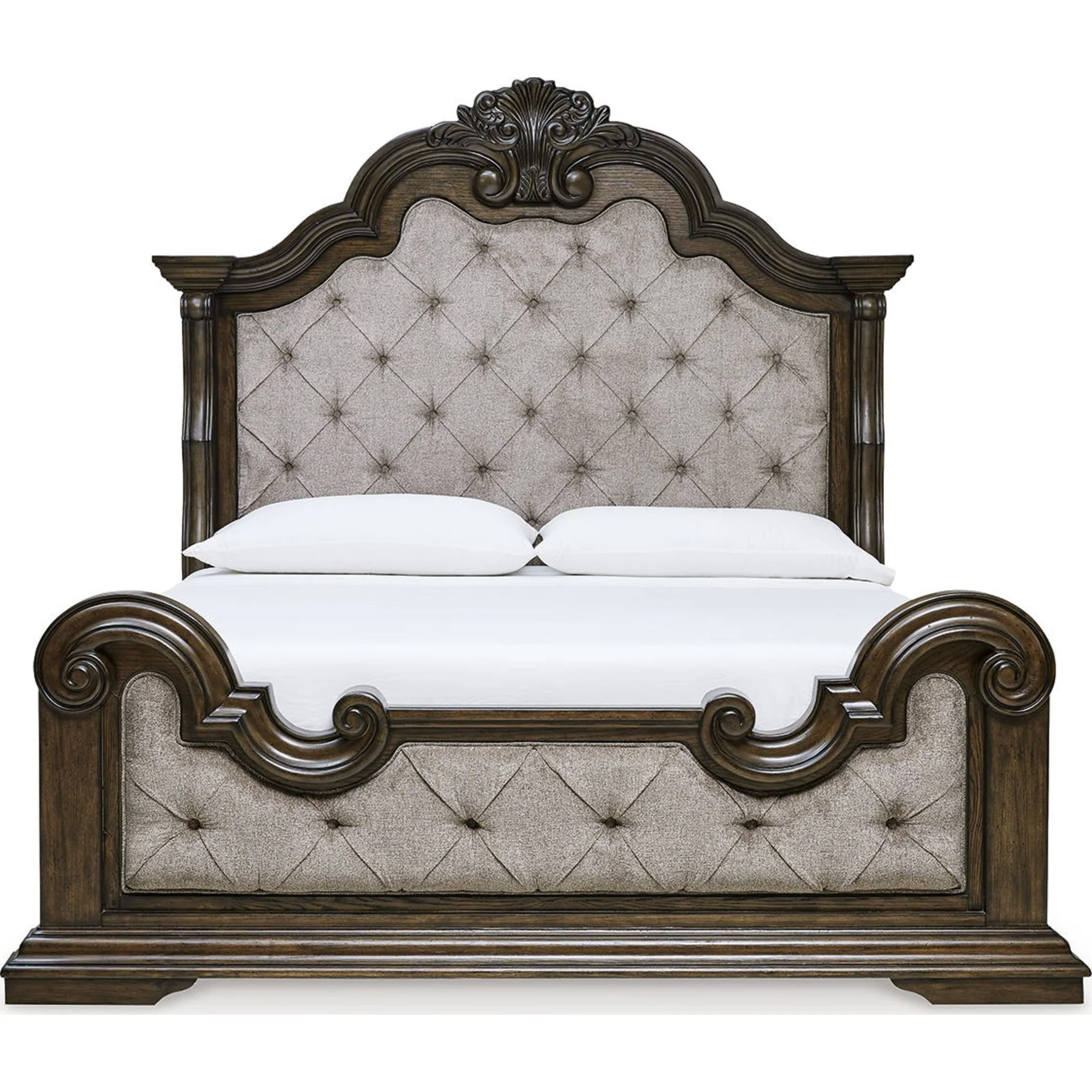 Maylee Panel Bed - Dark Brown - Image 3